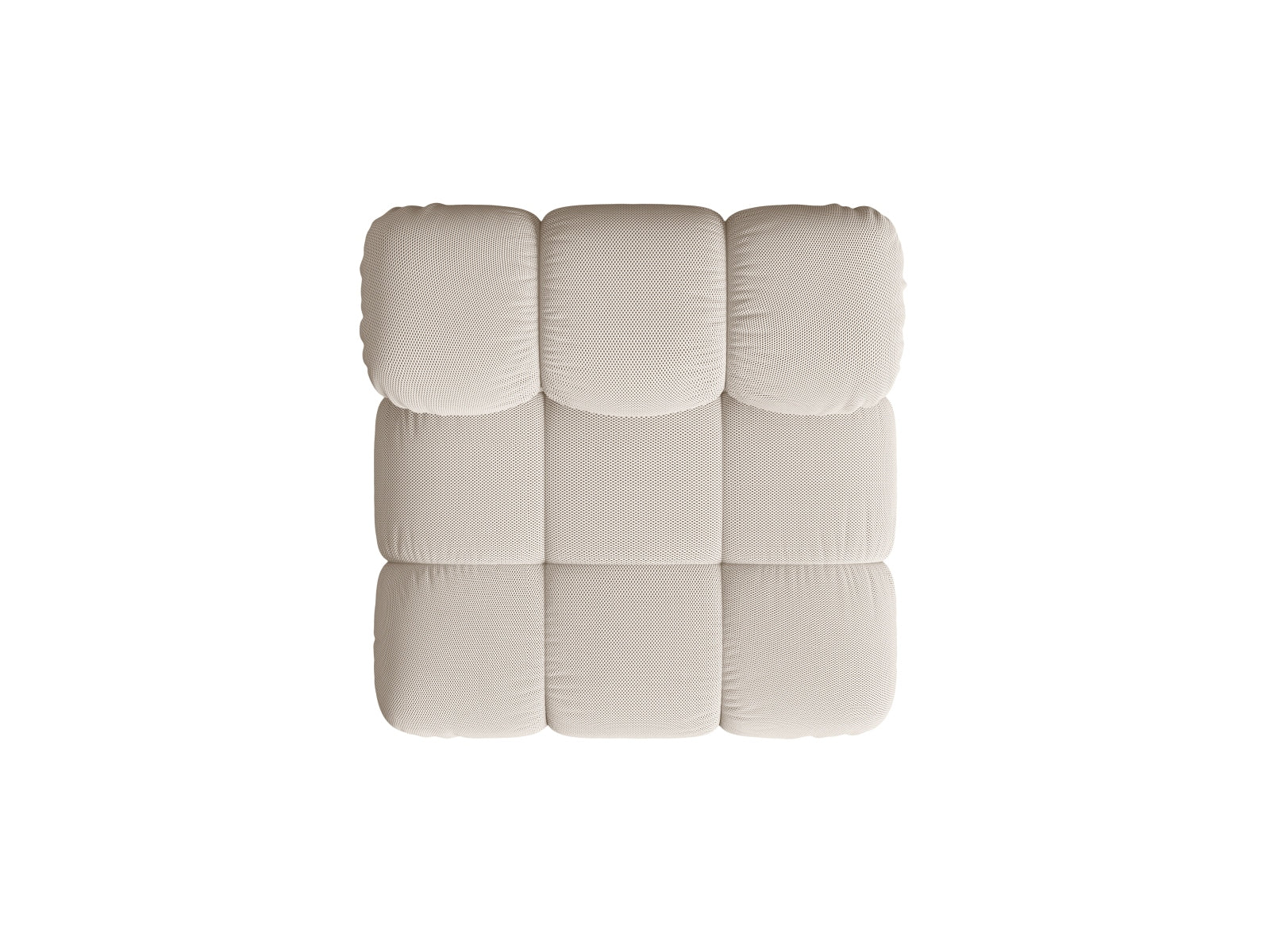 Stylischer Bellis Modul Armless 1 Sitzer in sanftem Beige, perfekt für kreative Sofa-Arrangements in zeitgemäßen Wohnkonzepten.
