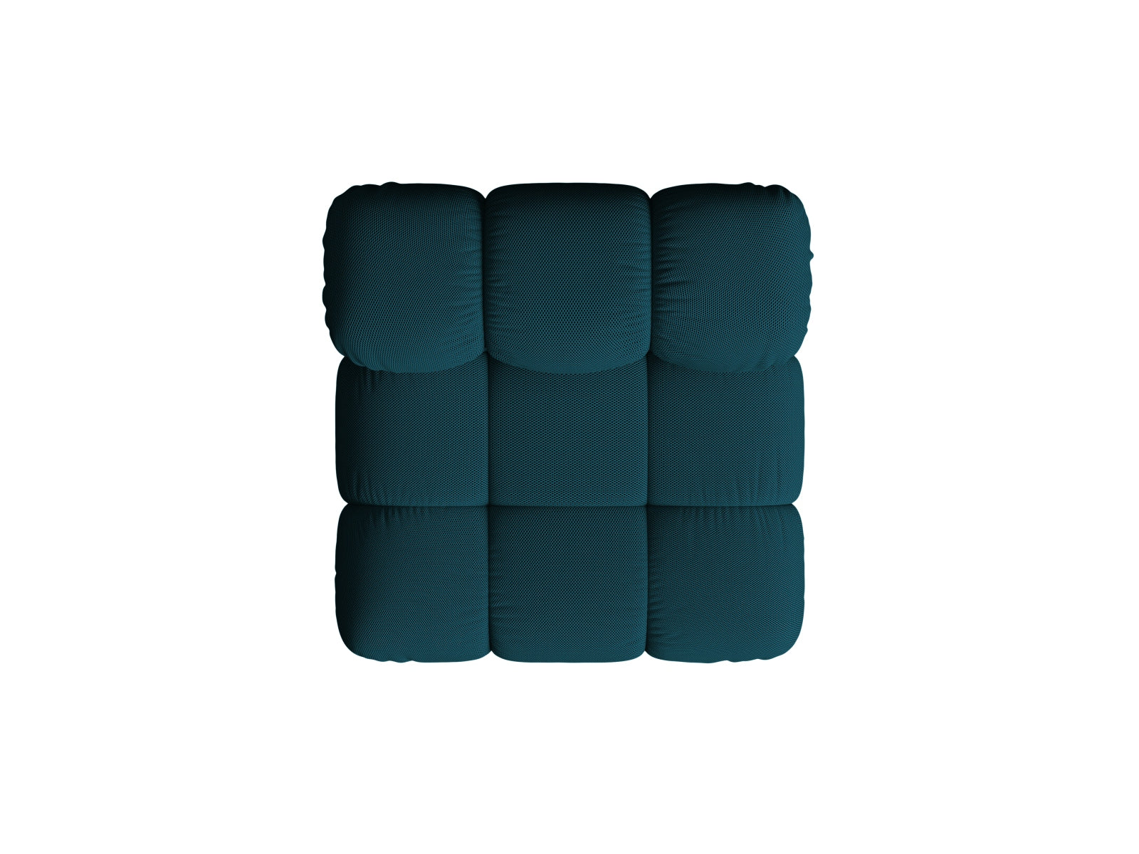 Stylischer Bellis Modul Armless 1 Sitzer in edlem Navy Blue, perfekt für moderne Wohnkonzepte und individuelle Sitzlösungen.