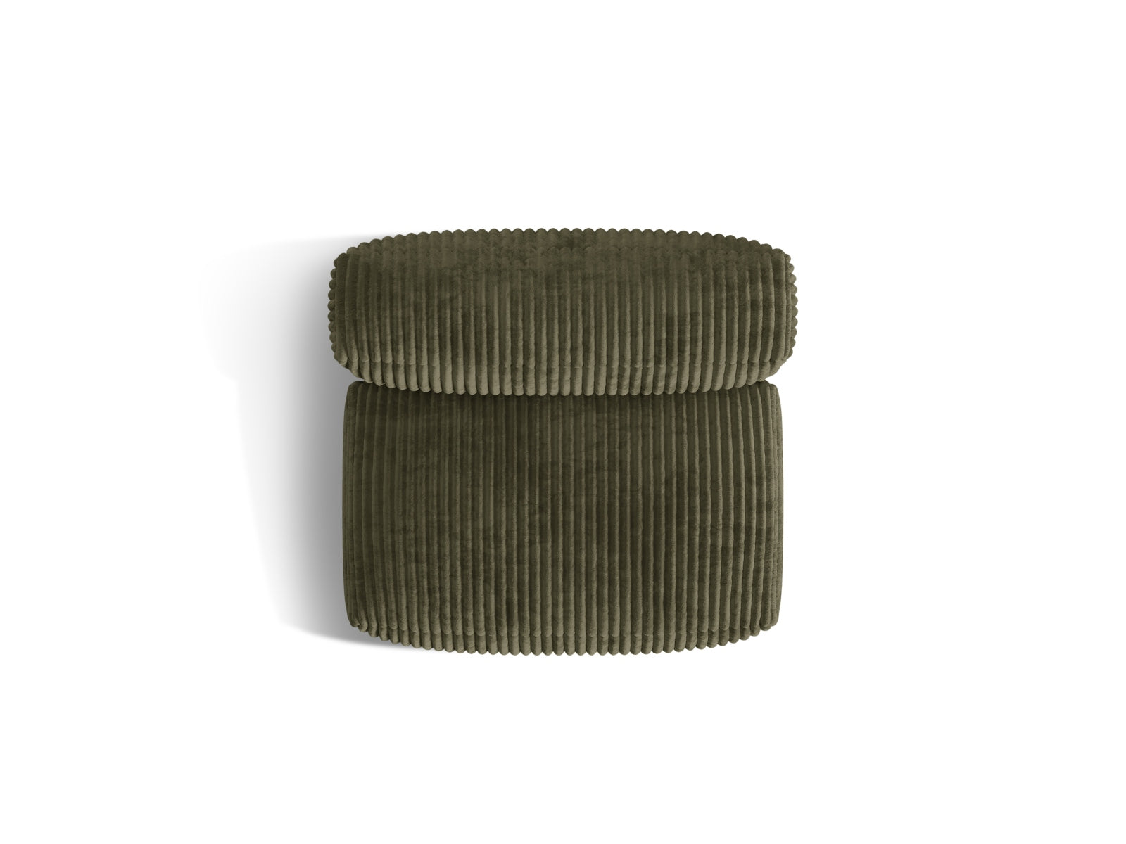 Eleganter Martina Modul Armless 1 Sitzer in trendigem Moosgrün, ideal für stilvolle und einladende Wohnräume.