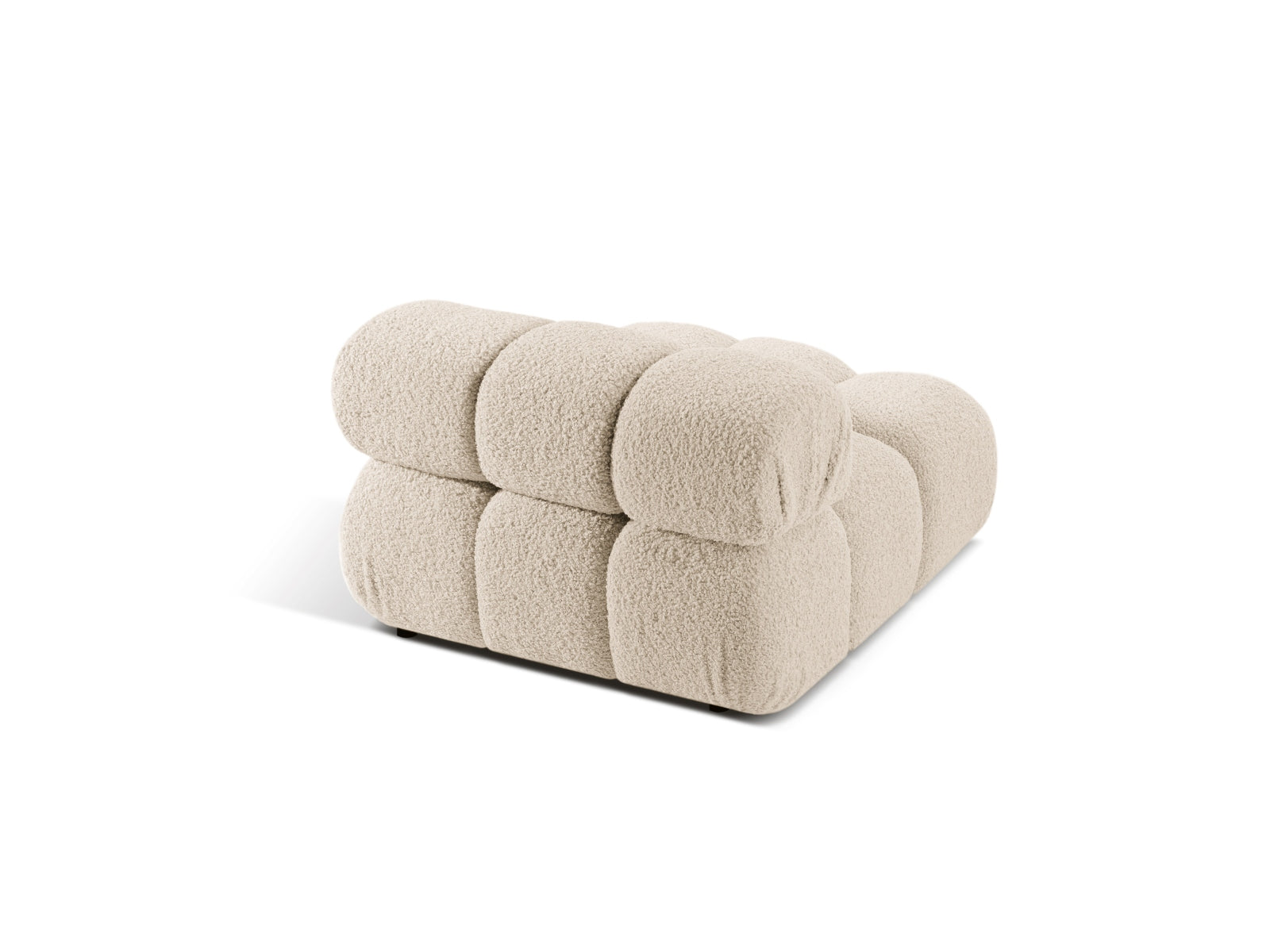 Stylischer Bellis Modul Armless 1 Sitzer in sanftem Beige, perfekt für kreative Sofa-Arrangements in zeitgemäßen Interiors.
