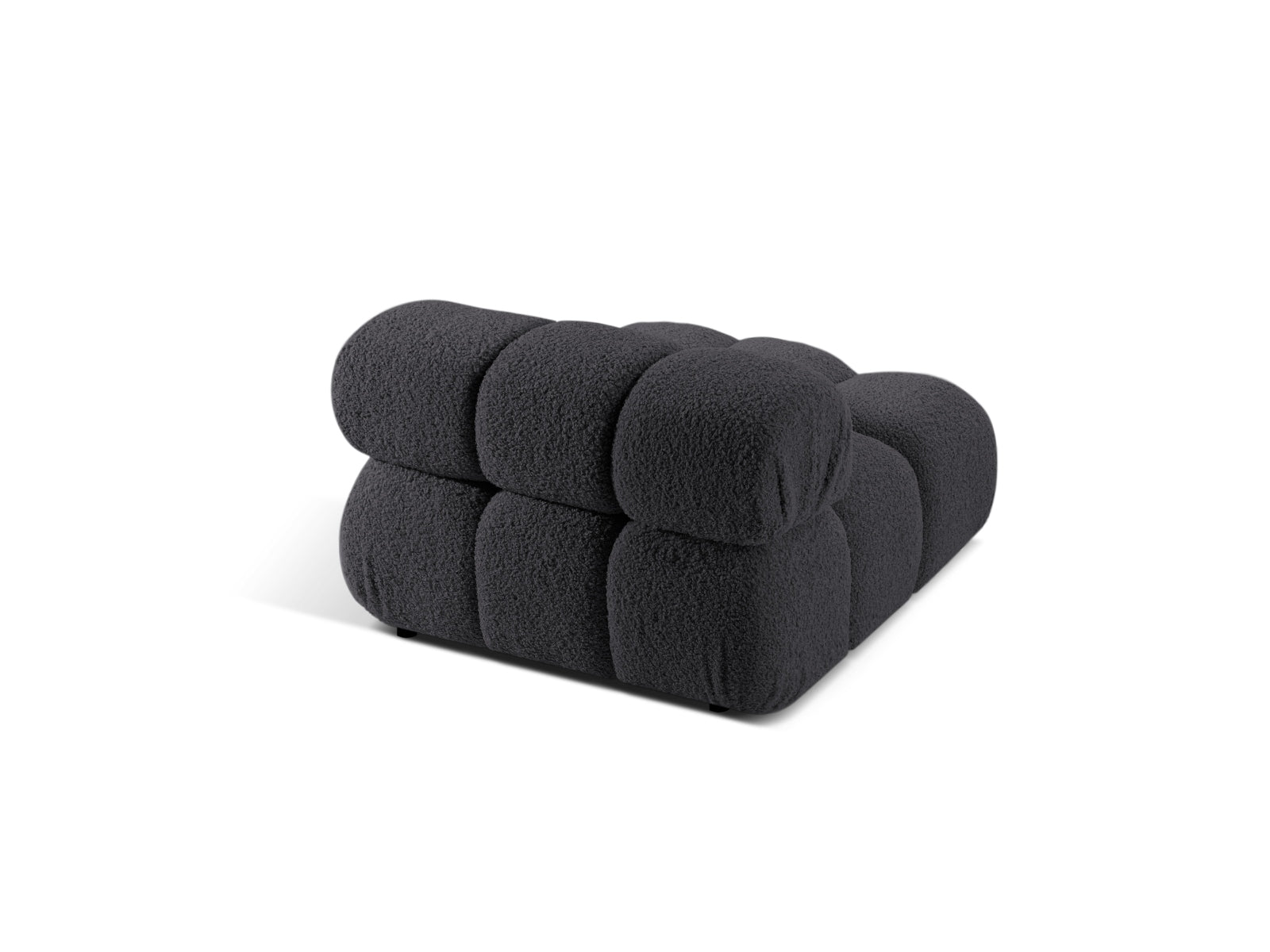 Stylischer Bellis Modul Armless 1 Sitzer in edlem Graphit, perfekt für kreative Sofa-Arrangements in zeitgemäßen Wohnkonzepten.