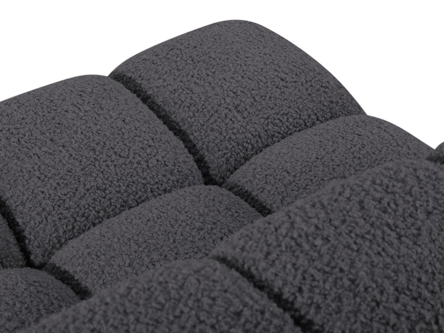 Eleganter Bellis Modul Armless 1 Sitzer in modernem Graphit, ideal für flexible und individuelle Sitzlösungen in Ihrem Wohnraum.
