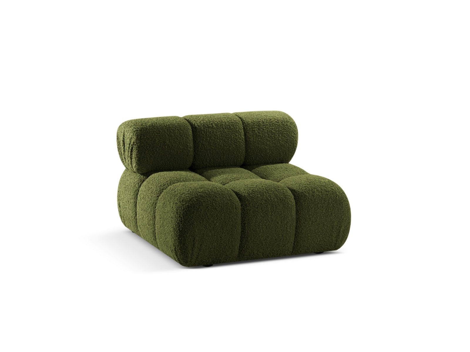 Eleganter Bellis Modul Armless 1 Sitzer in stilvollem Grün, ideal für moderne Wohnräume und vielseitige Sofa-Kombinationen.