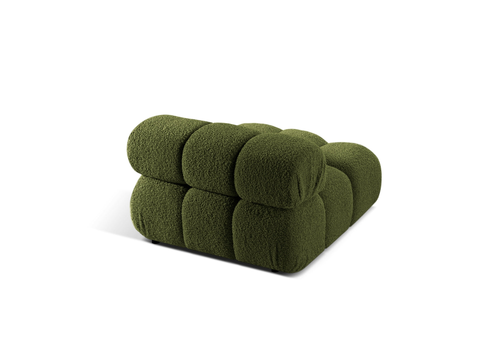 Stylischer Bellis Modul Armless 1 Sitzer in ansprechendem Grün, perfekt für kreative Raumgestaltungen und individuelle Sofalösungen.