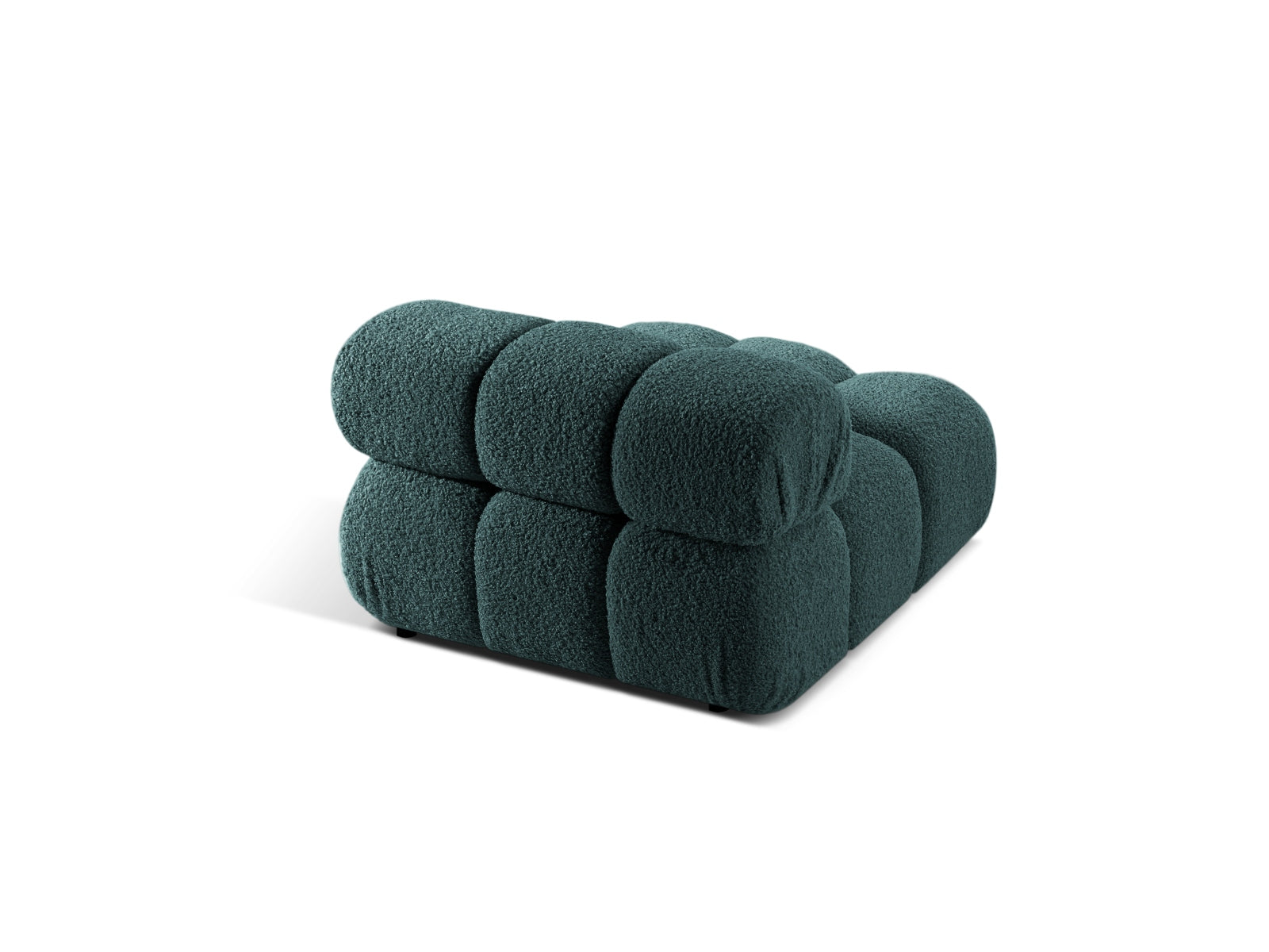 Stylischer Bellis Modul Armless 1 Sitzer in ansprechendem Petrol, perfekt für kreative Sofa-Kombinationen in zeitgemäßen Wohnkonzepten.