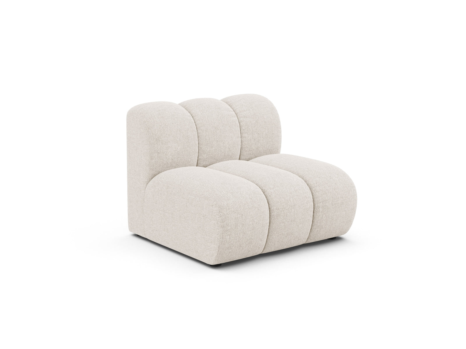 Eleganter Lupine Modul Armless 1 Sitzer in sanftem Beige, ideal für individuelle Sofa-Kombinationen im modernen Wohnraum.