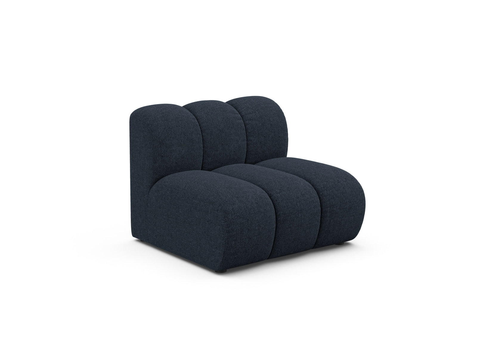 Eleganter Lupine Modul Armless 1 Sitzer in Navy Blue-Eden, ideal für individuelle Sofa-Kombinationen im modernen Wohnraum.