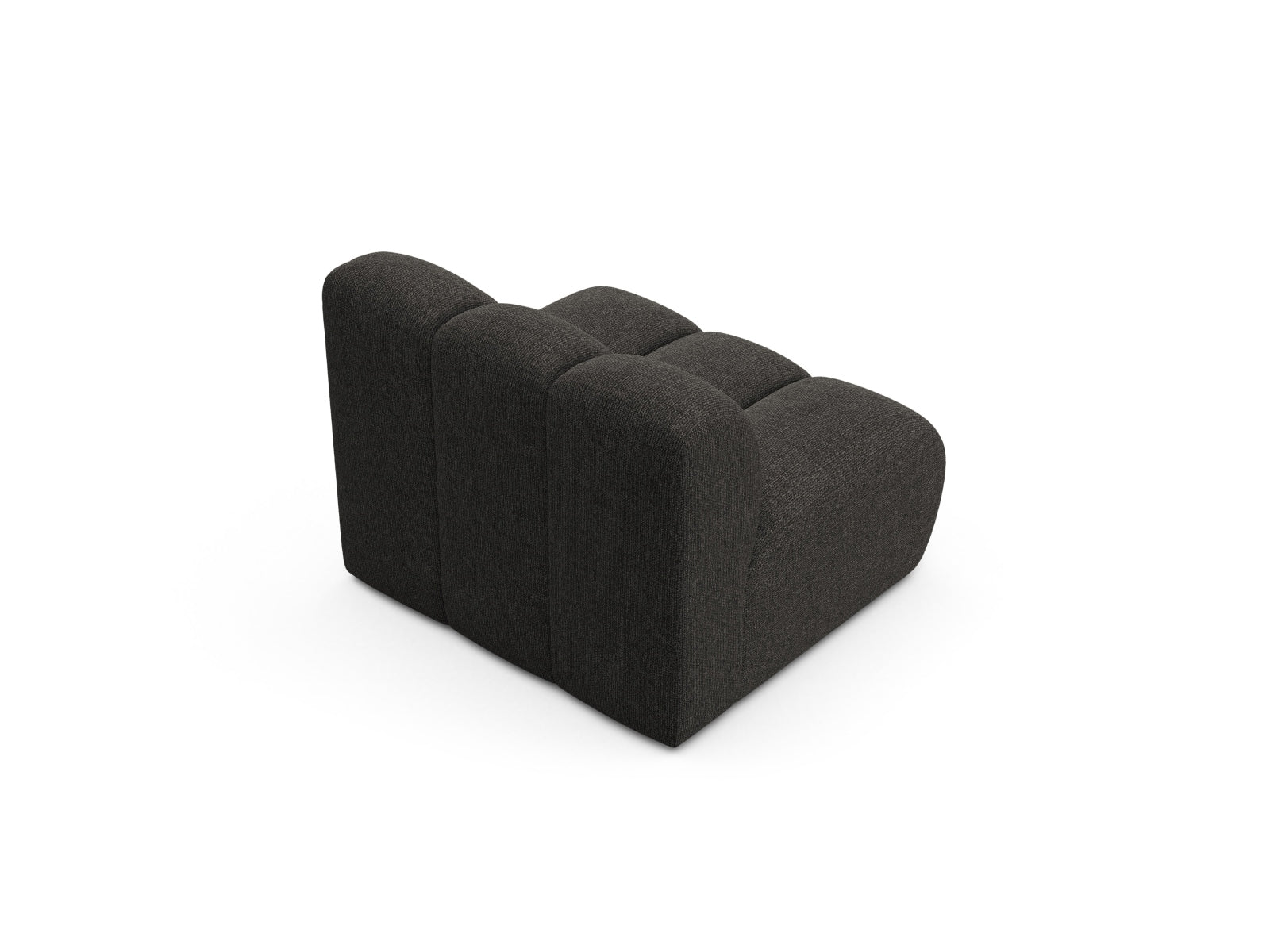 Stylischer, armlehnfreier 1-Sitzer Lupine Modul in Dunkelgrau, perfekt für kreative Sofa-Kombinationen und modernes Wohndesign.