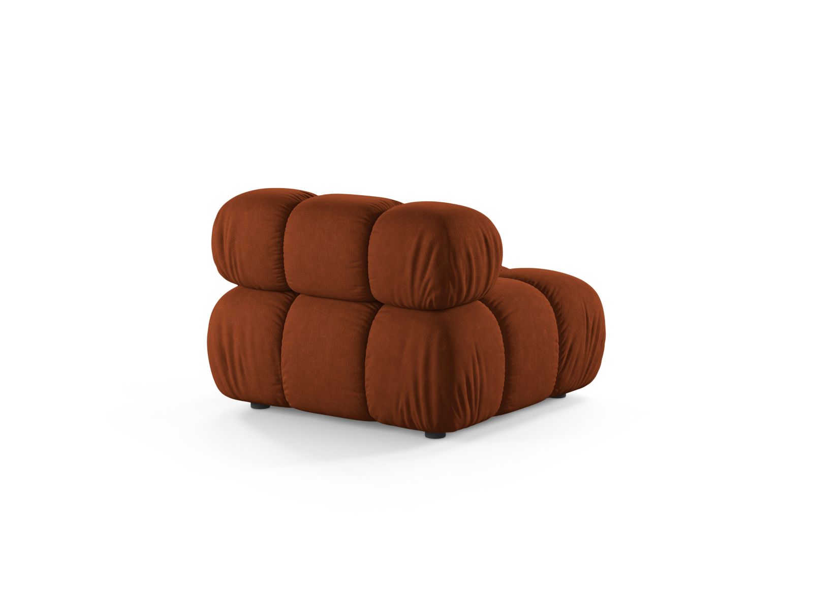 Elegantes, armfreies 1-Sitzer-Modul Bellis in Brick-Liberty, ideal für individuelle und moderne Sofa-Layouts in Ihrem Wohnraum.