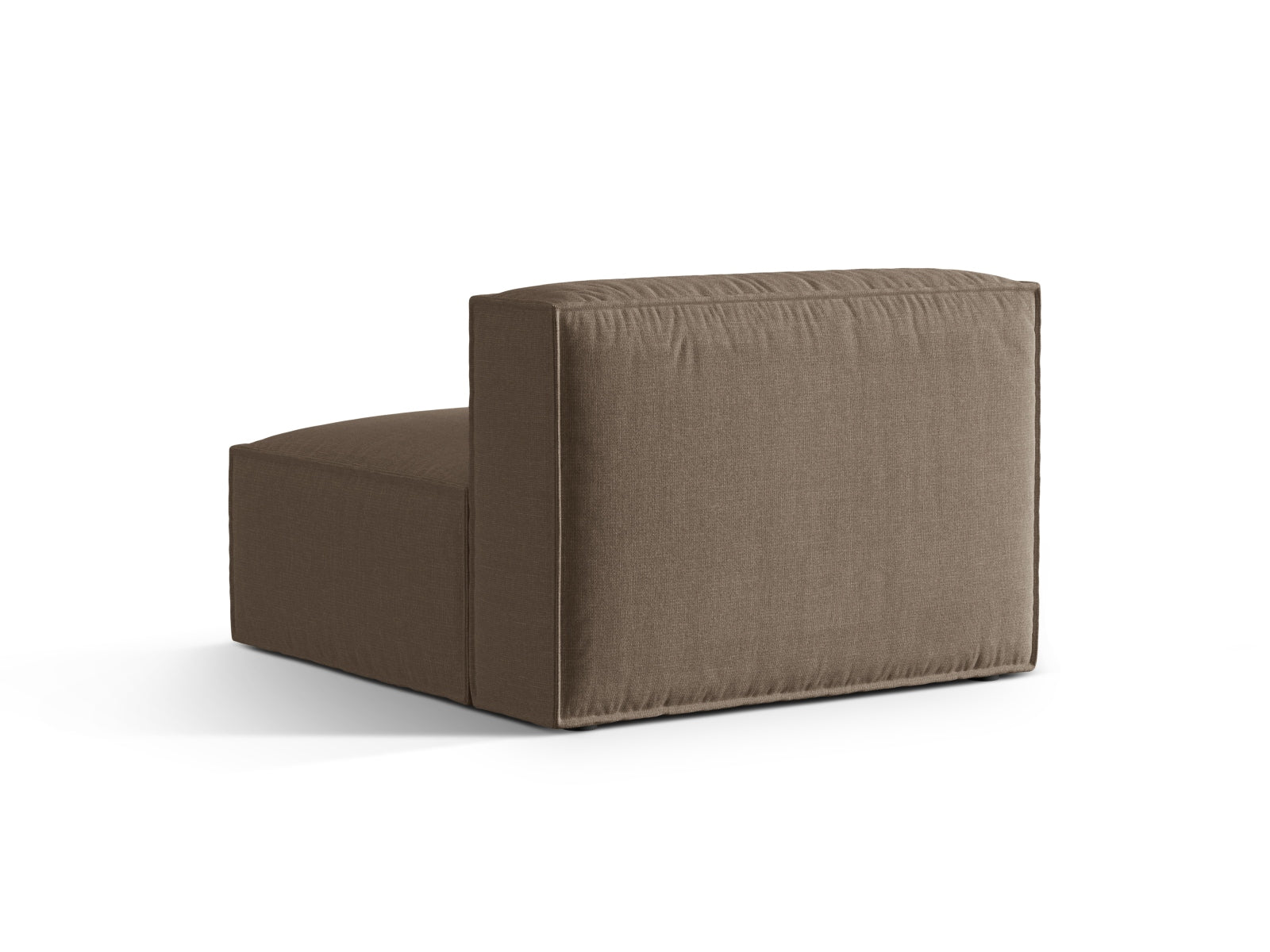 Elegantes 1-Sitzer Modul Armless Nuria in stilvollem Cappuccino-Liberty, ideal für moderne Wohnkonzepte und flexible Raumgestaltung.