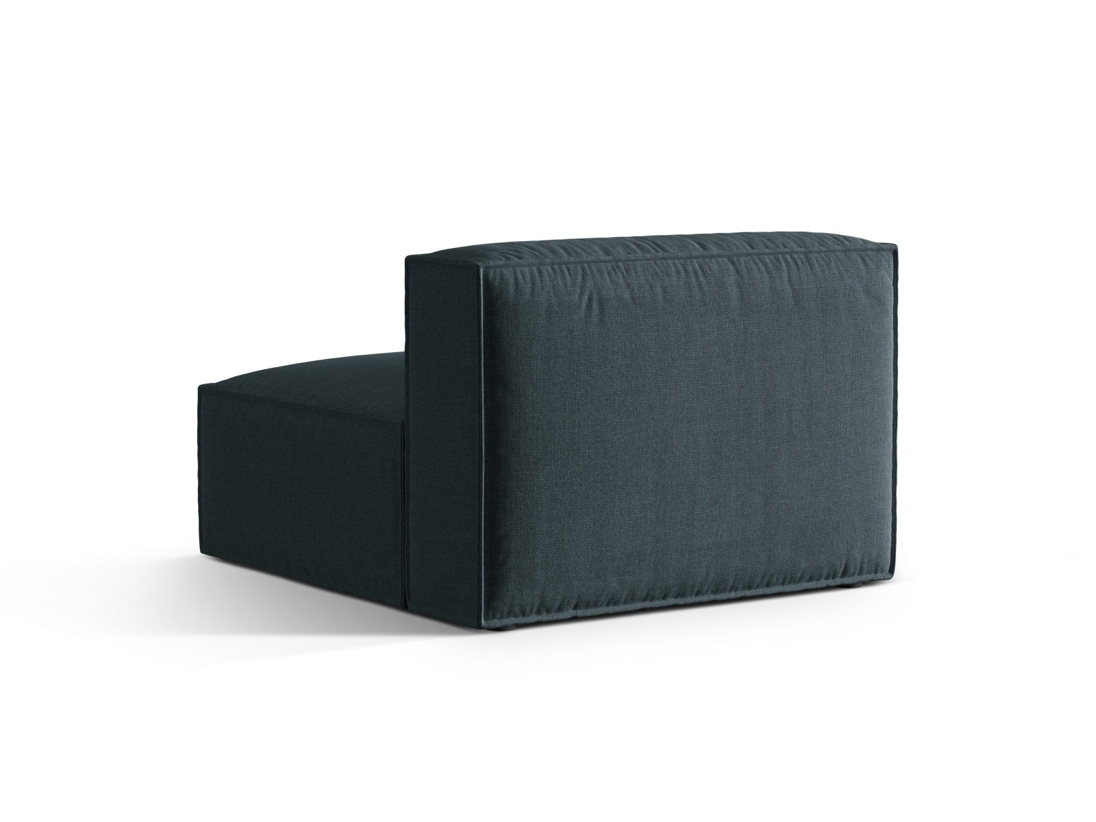 Elegantes, armfreies 1-Sitzer Modul Nuria in tiefem Petrol, ideal für individuelle Sofa-Arrangements und zeitgemäße Einrichtung.