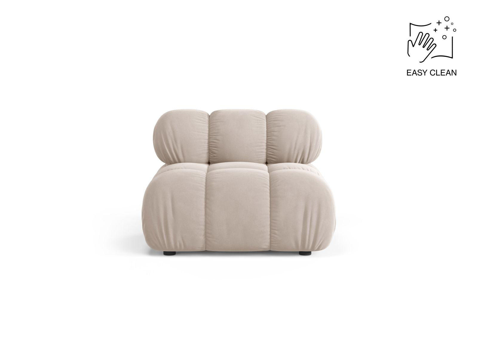 1-Sitzer Modul Armless Bellis in Light Beige-Venus präsentiert im Onlineshop von KAQTU Design AG. Modulares Sofa ist von Micadoni