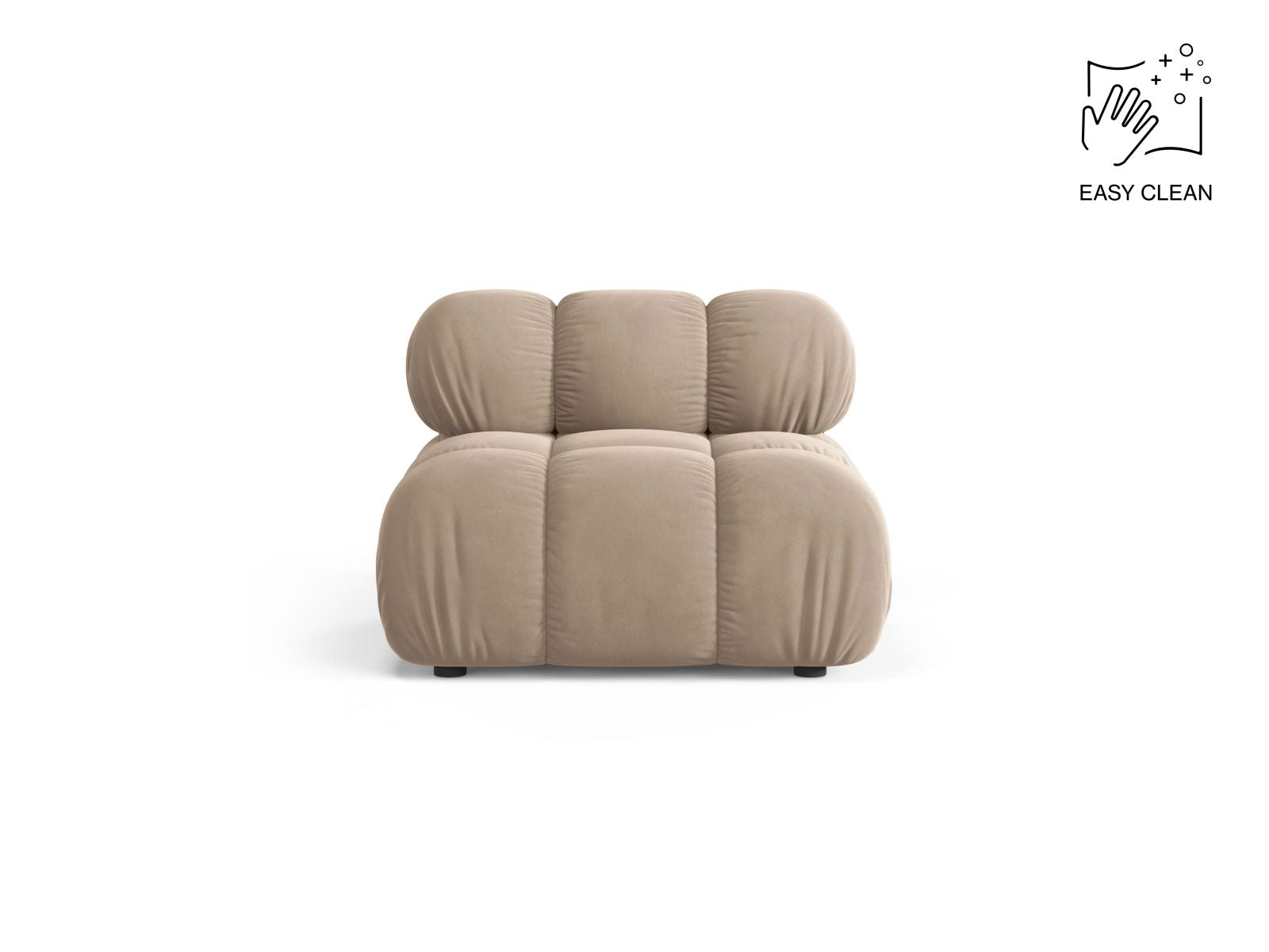 1-Sitzer Modul Armless Bellis in Beige-Venus präsentiert im Onlineshop von KAQTU Design AG. Modulares Sofa ist von Micadoni