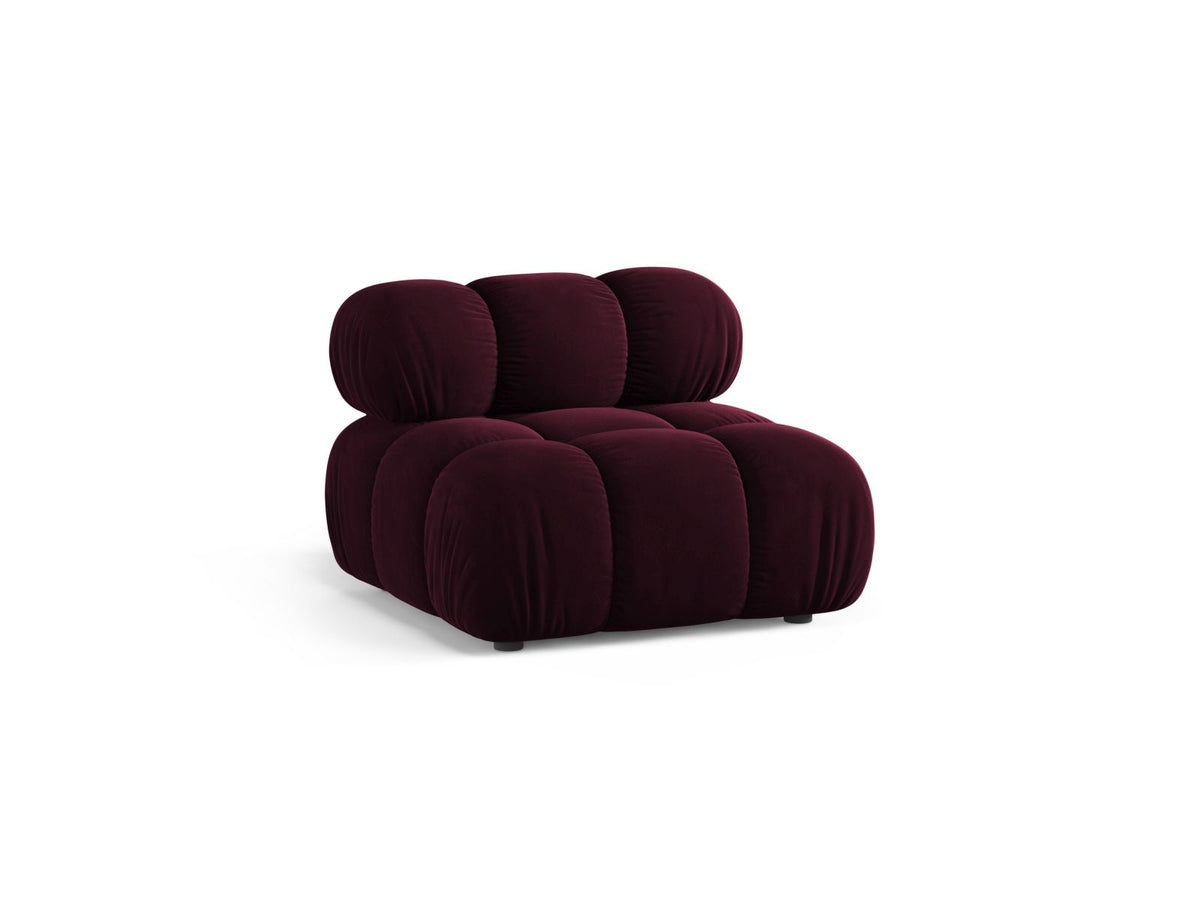 1-Sitzer Modul Armless Bellis in Burgundy-Venus präsentiert im Onlineshop von KAQTU Design AG. Modulares Sofa ist von Micadoni