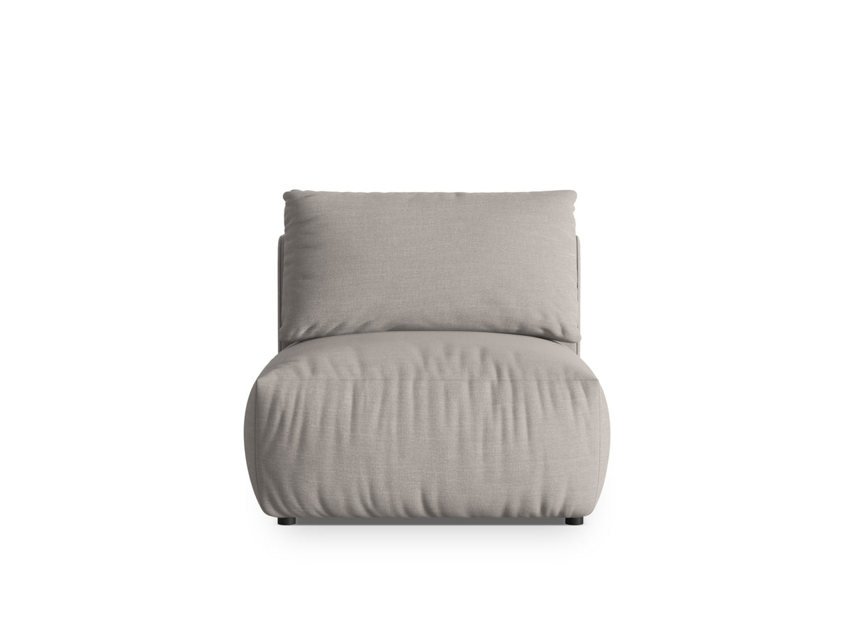 Chris Modul Armless 1 Sitzer in Natural-LINS präsentiert im Onlineshop von KAQTU Design AG. Modulares Sofa ist von Micadoni