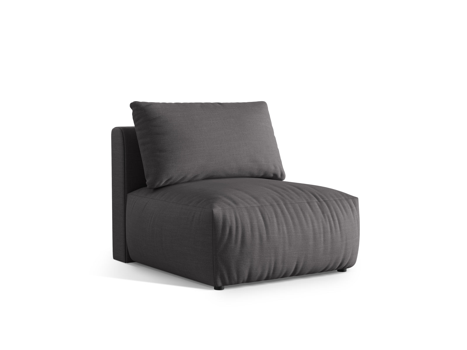 Eleganter Chris Modul Armless 1 Sitzer in Sandfarbe, Teil des modularen Sofas von Micadoni, ideal für stilvolle Wohnräume.