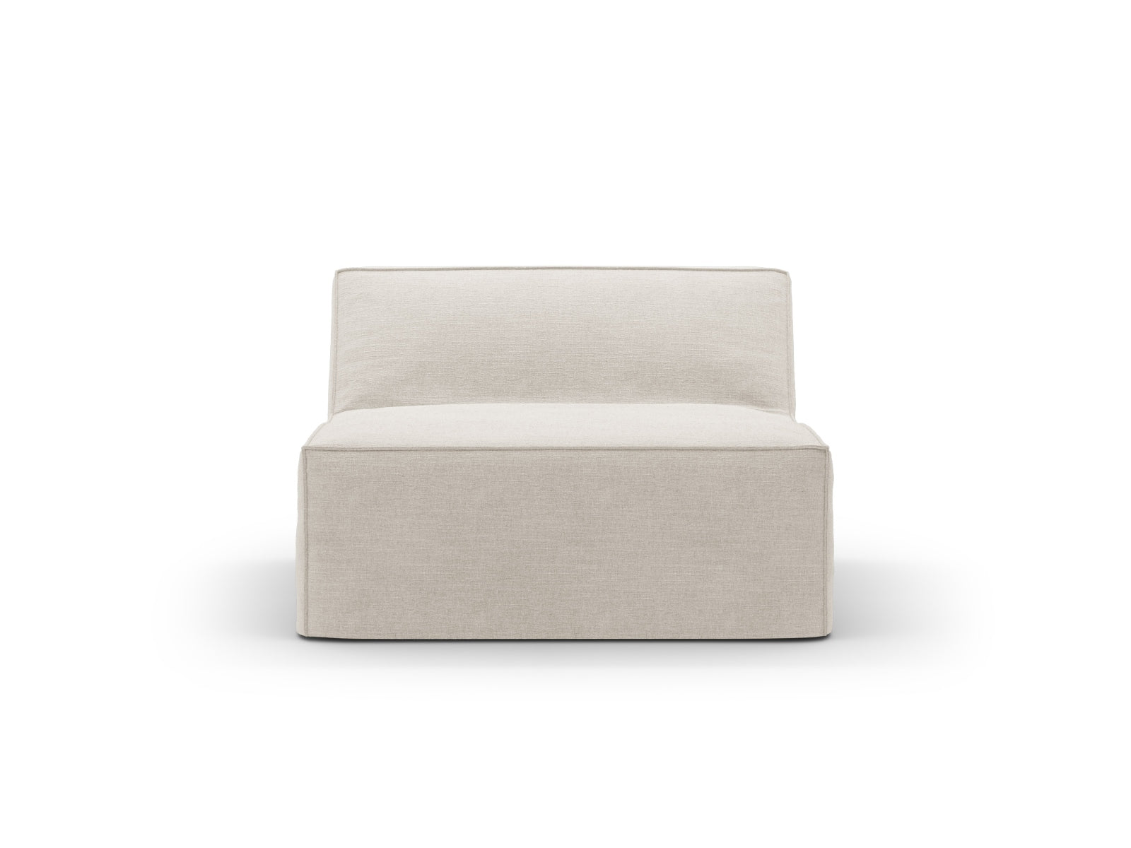 Eleganter Jodie Modul Armless 1 Sitzer in natürlichem Design, ideal für moderne Wohnräume und vielseitige Sofa-Kombinationen.