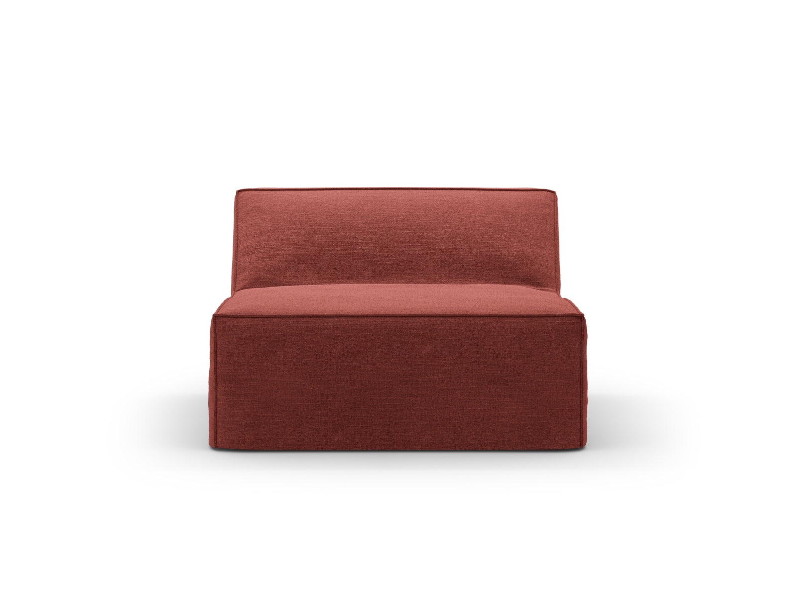Eleganter Jodie Modul Armless 1 Sitzer in Cherrywood-LINS, ideal für stilvolle Wohnräume. Teil der vielseitigen Micadoni Sofaserie.