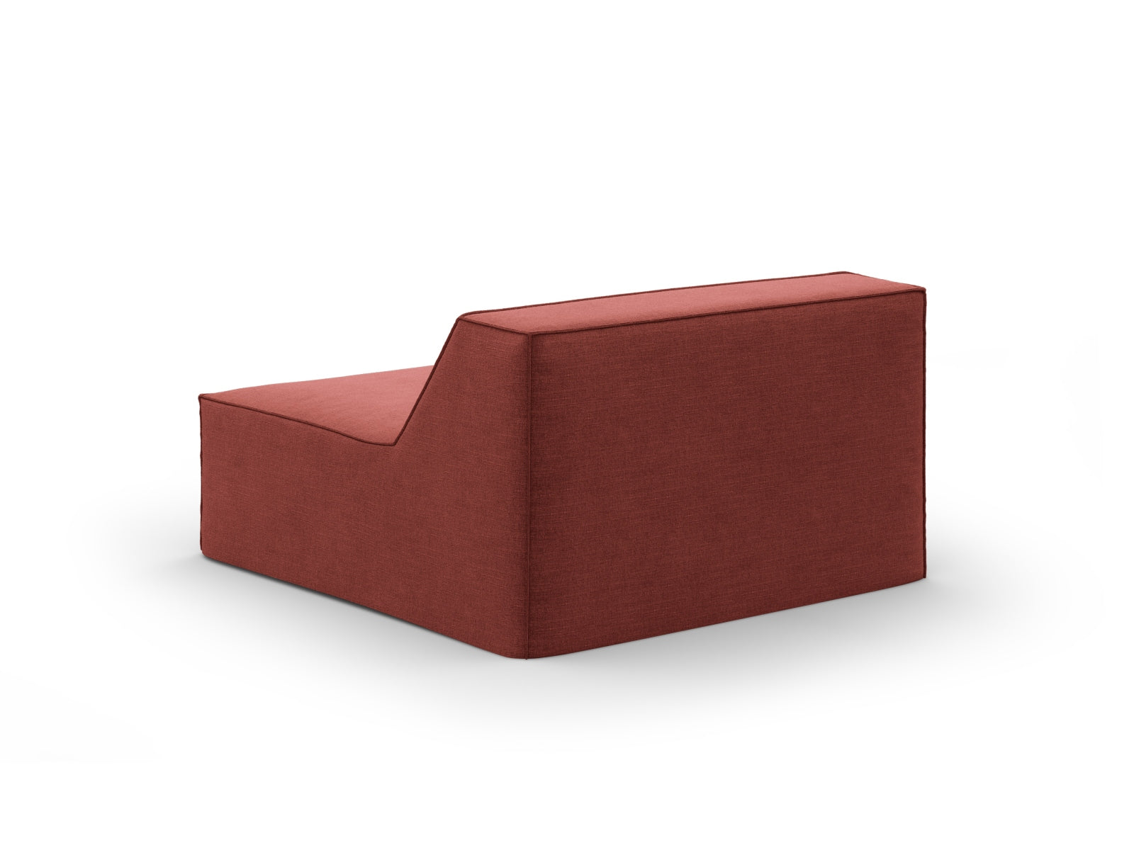 Moderner Jodie Modul Armless 1 Sitzer in Cherrywood-LINS, perfekt für kreative Raumgestaltungen und komfortables Sitzen.