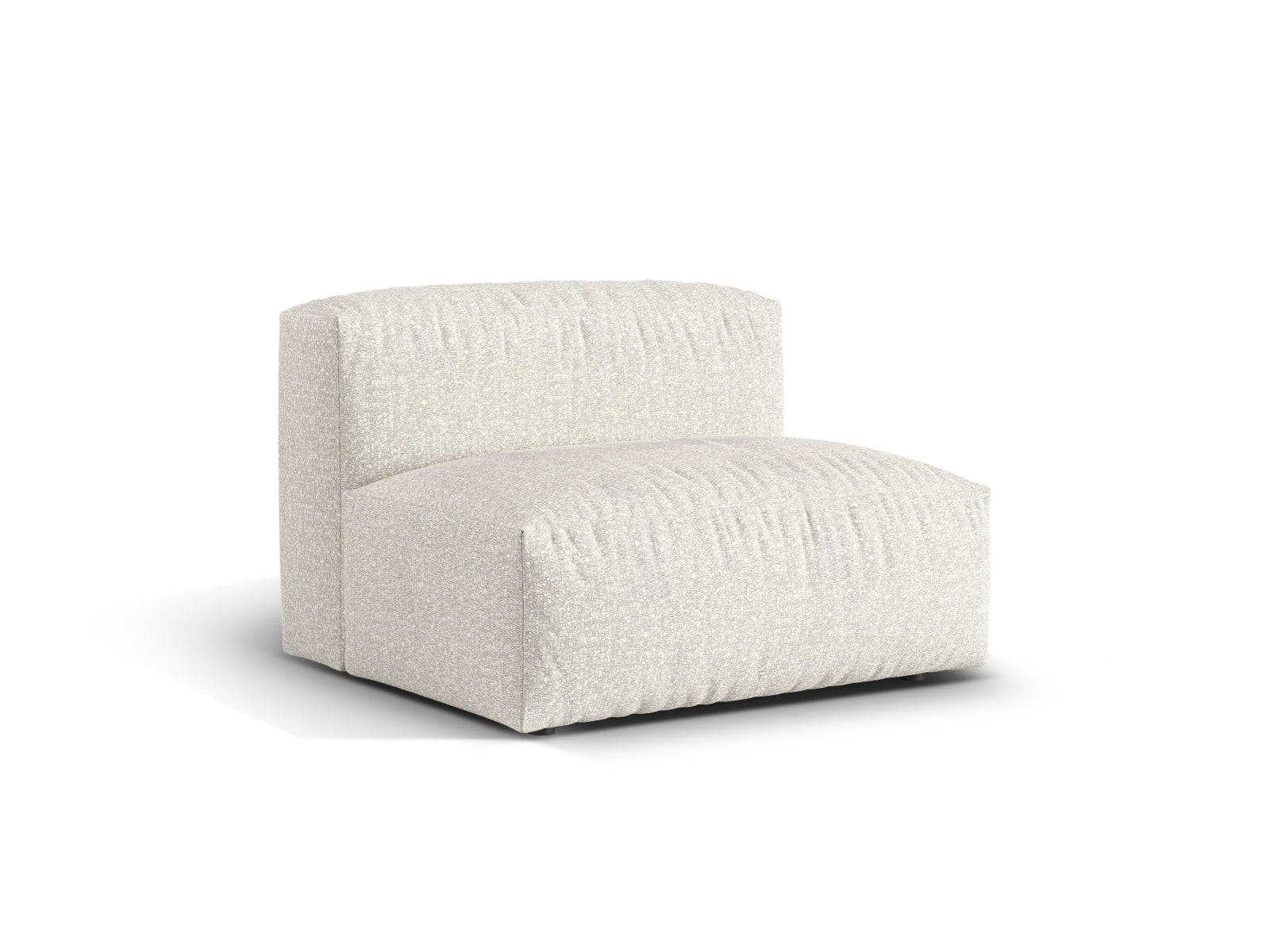 Elegantes 1-Sitzer Sofa Martina in stilvollem Grey Beige Melange, ideal für moderne Wohnräume. Teil der modularen Sofa-Kollektion von Micadoni.