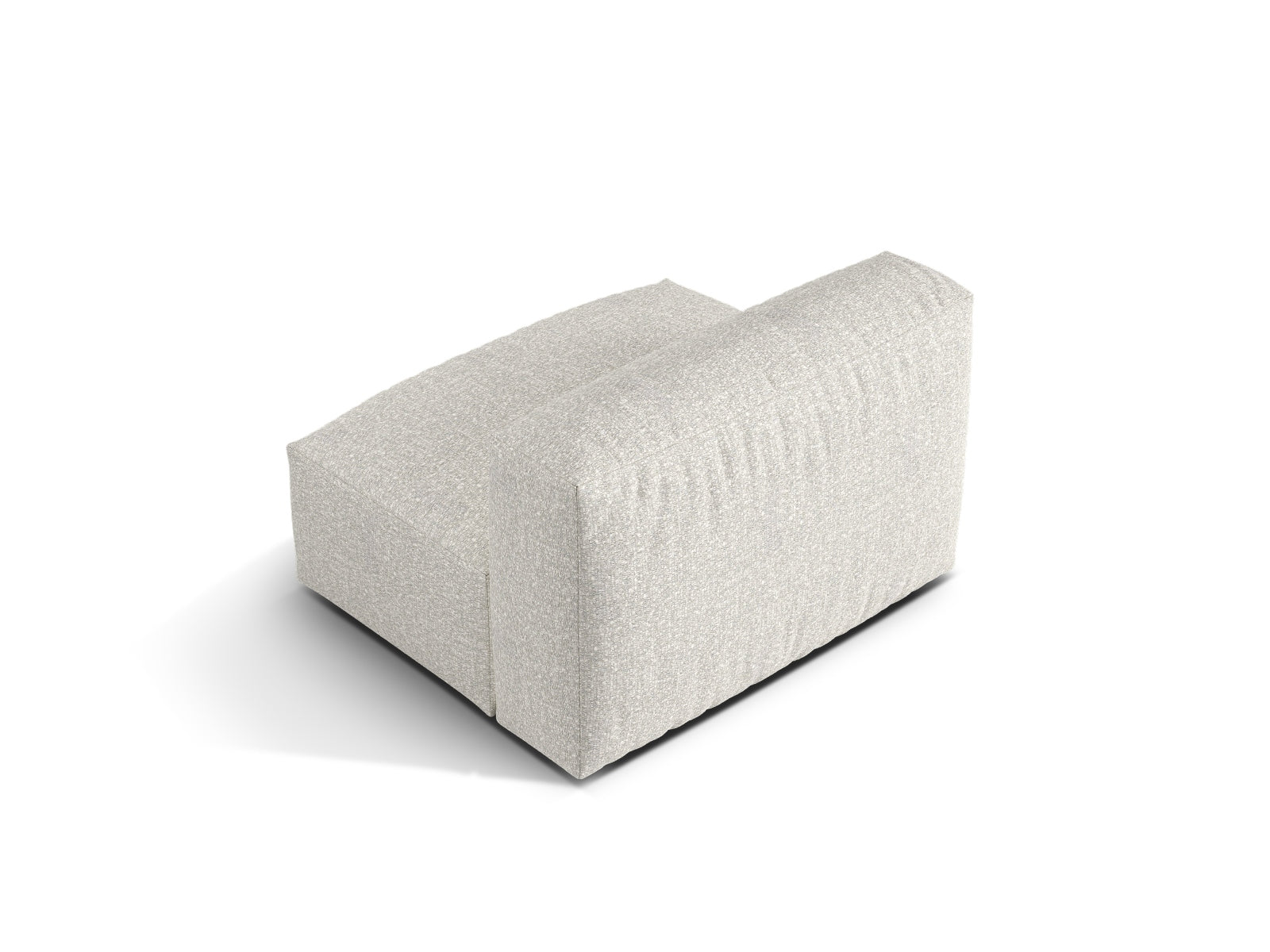 Elegantes 1-Sitzer Sofa Martina in modernem Grey Beige Melange, ideal für kreative Wohnkonzepte und stilvolle Akzente in jedem Raum.