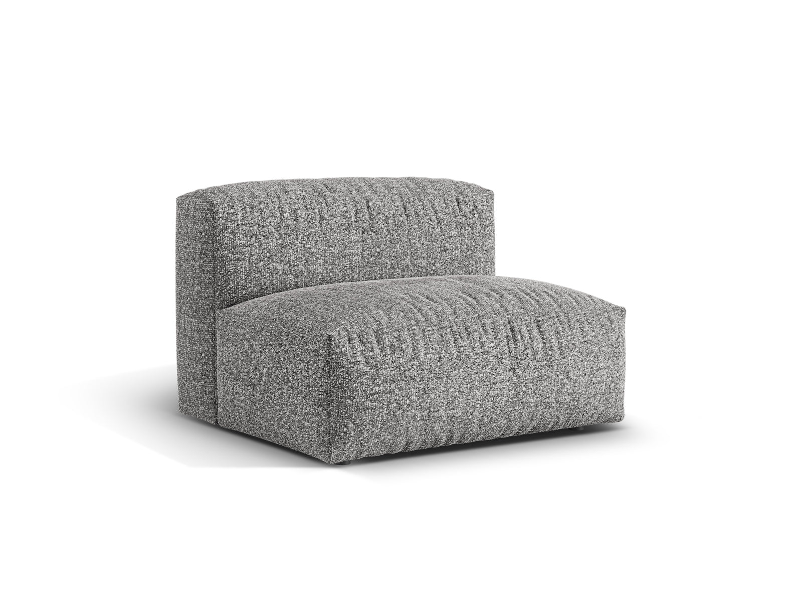 Elegantes 1-Sitzer Sofa Martina in Graphit, ideal für moderne Wohnräume. Teil der modularen Sofa-Kollektion von Micadoni.