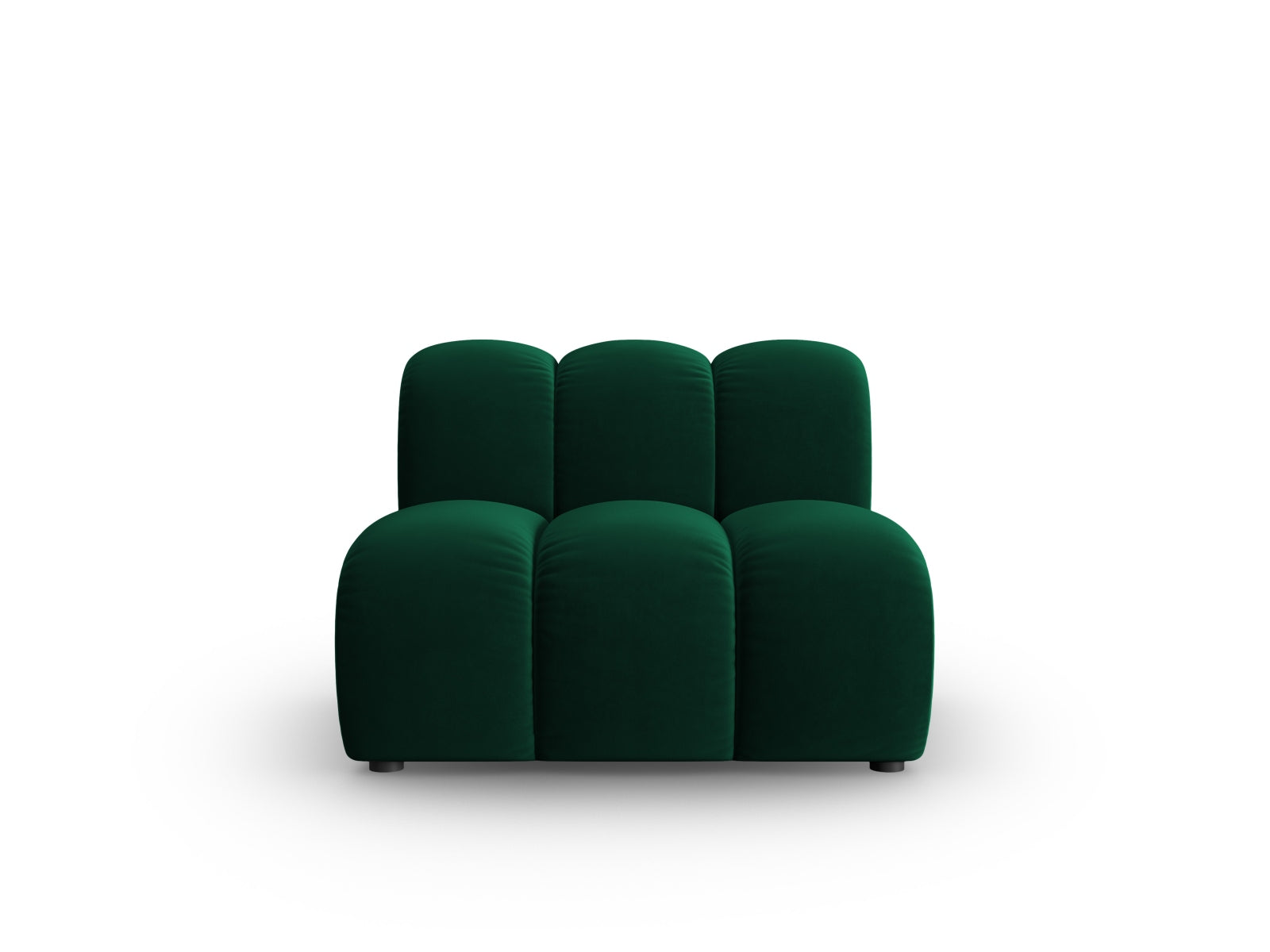 Lupine Velour Modul Armless 1 Sitzer in Bottle Green-Salvador präsentiert im Onlineshop von KAQTU Design AG. Modulares Sofa ist von Micadoni