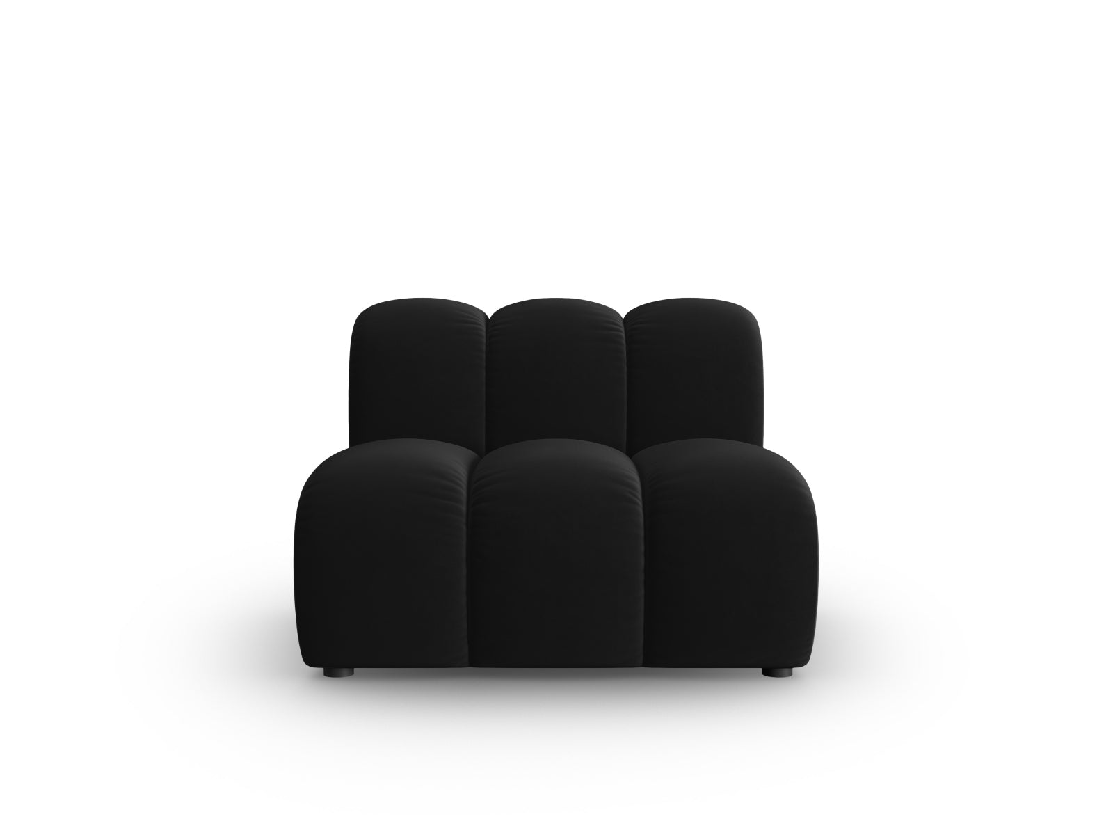 Lupine Velour Modul Armless 1 Sitzer in Black präsentiert im Onlineshop von KAQTU Design AG. Modulares Sofa ist von Micadoni