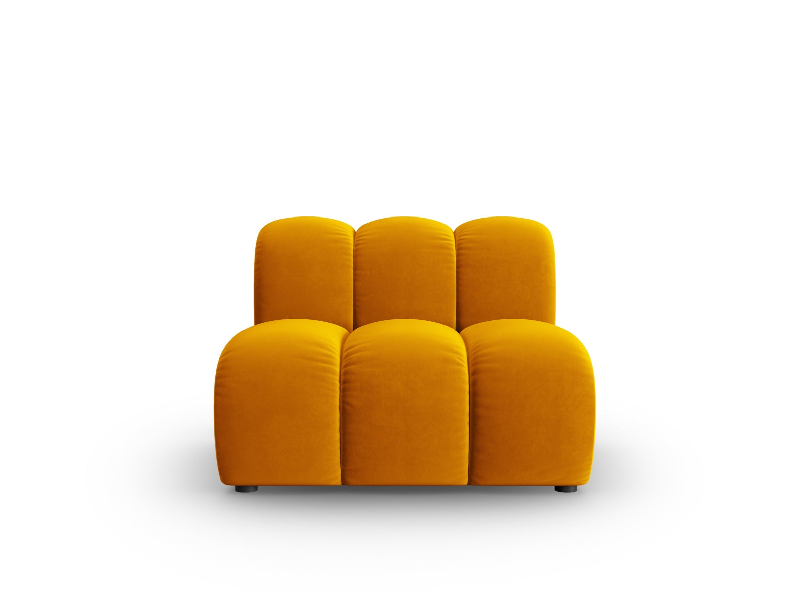 Lupine Velour Modul Armless 1 Sitzer in Yellow präsentiert im Onlineshop von KAQTU Design AG. Modulares Sofa ist von Micadoni