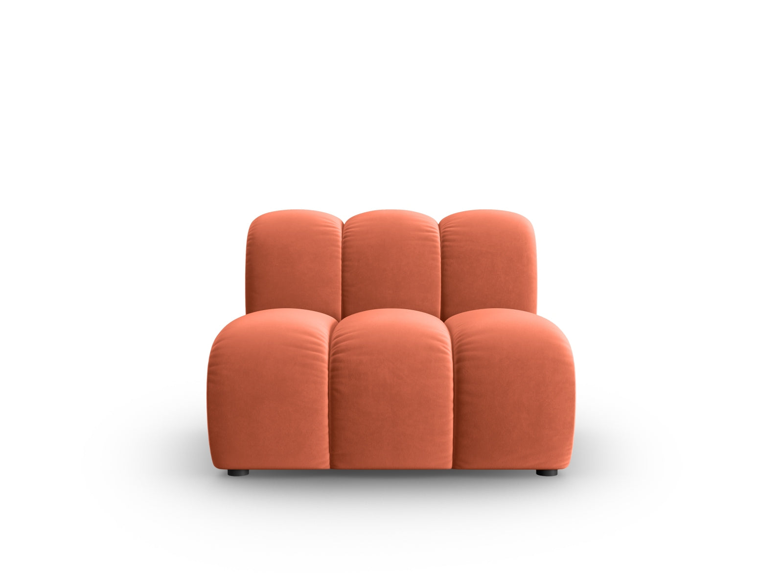 Lupine Velour Modul Armless 1 Sitzer in Coral-Salvador präsentiert im Onlineshop von KAQTU Design AG. Modulares Sofa ist von Micadoni