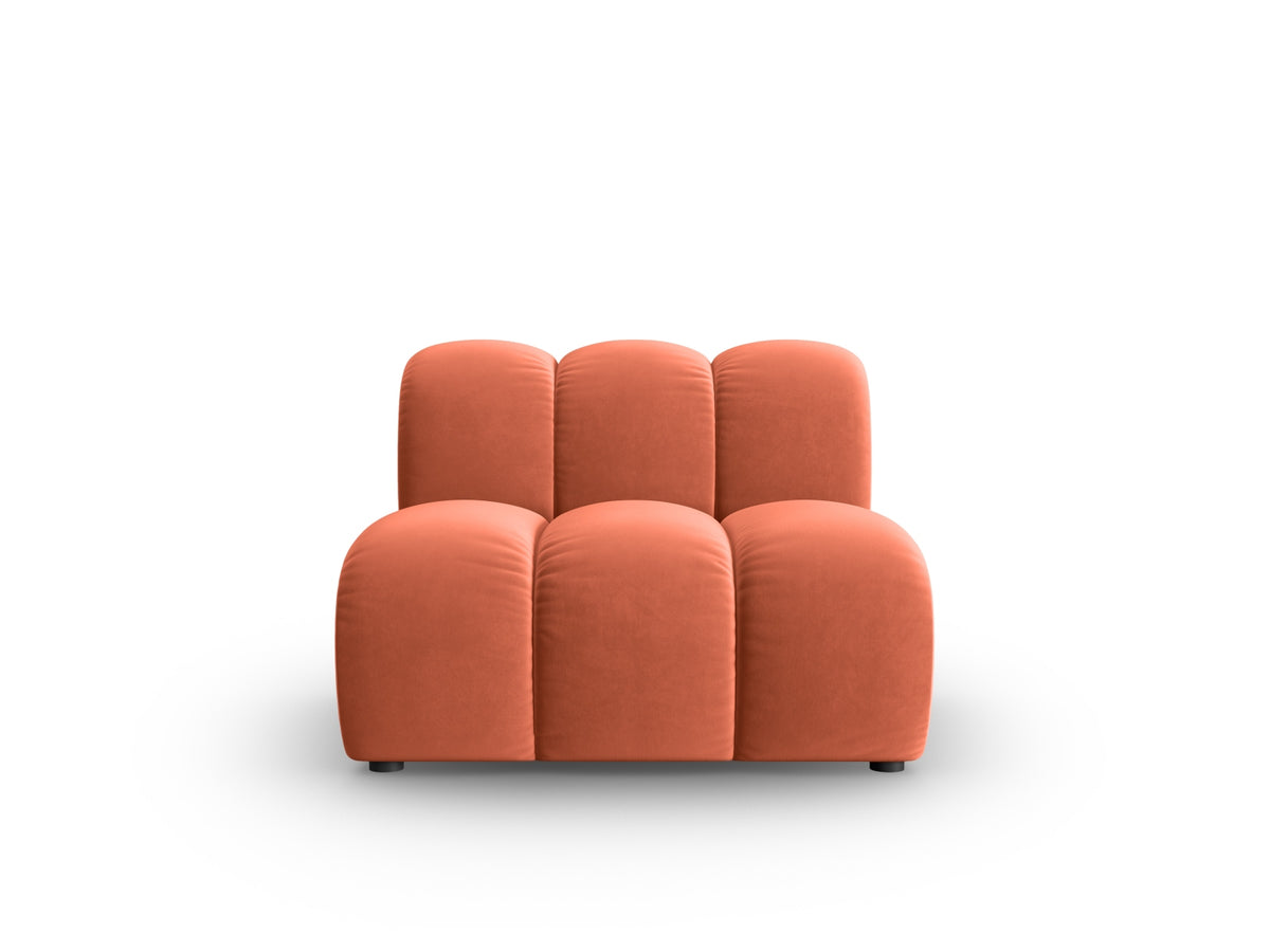 Lupine Velour Modul Armless 1 Sitzer in Coral-Salvador präsentiert im Onlineshop von KAQTU Design AG. Modulares Sofa ist von Micadoni