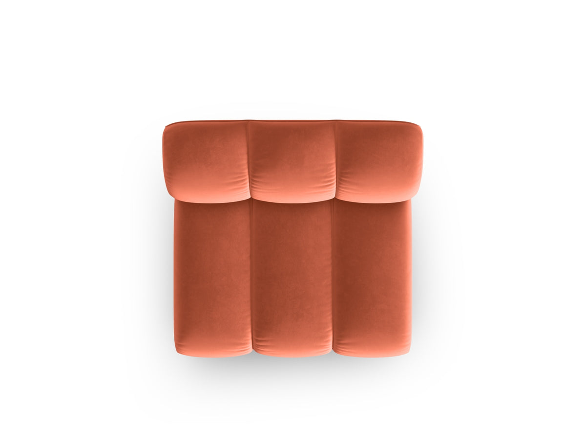 Lupine Velour Modul Armless 1 Sitzer in Coral-Salvador präsentiert im Onlineshop von KAQTU Design AG. Modulares Sofa ist von Micadoni