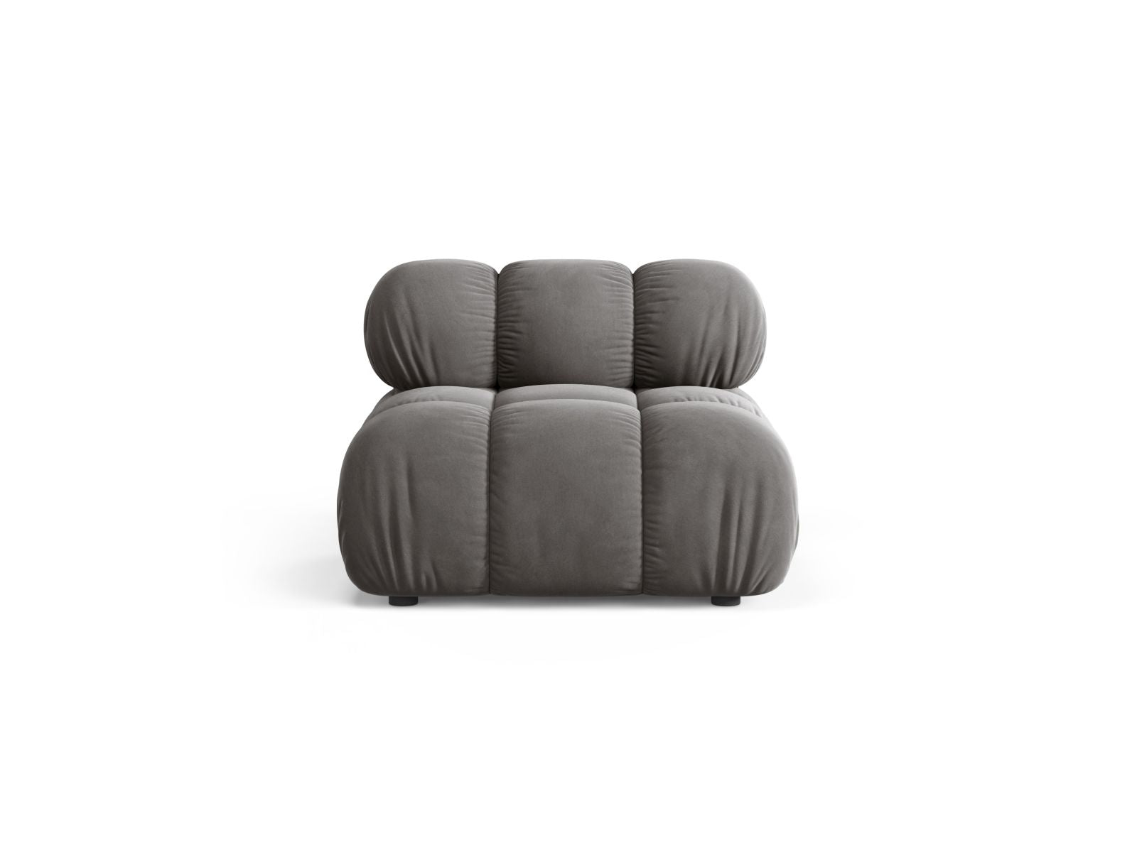 Bellis Velour Modul Armless 1 Sitzer in Light Grey-Bluvel präsentiert im Onlineshop von KAQTU Design AG. Modulares Sofa ist von Micadoni