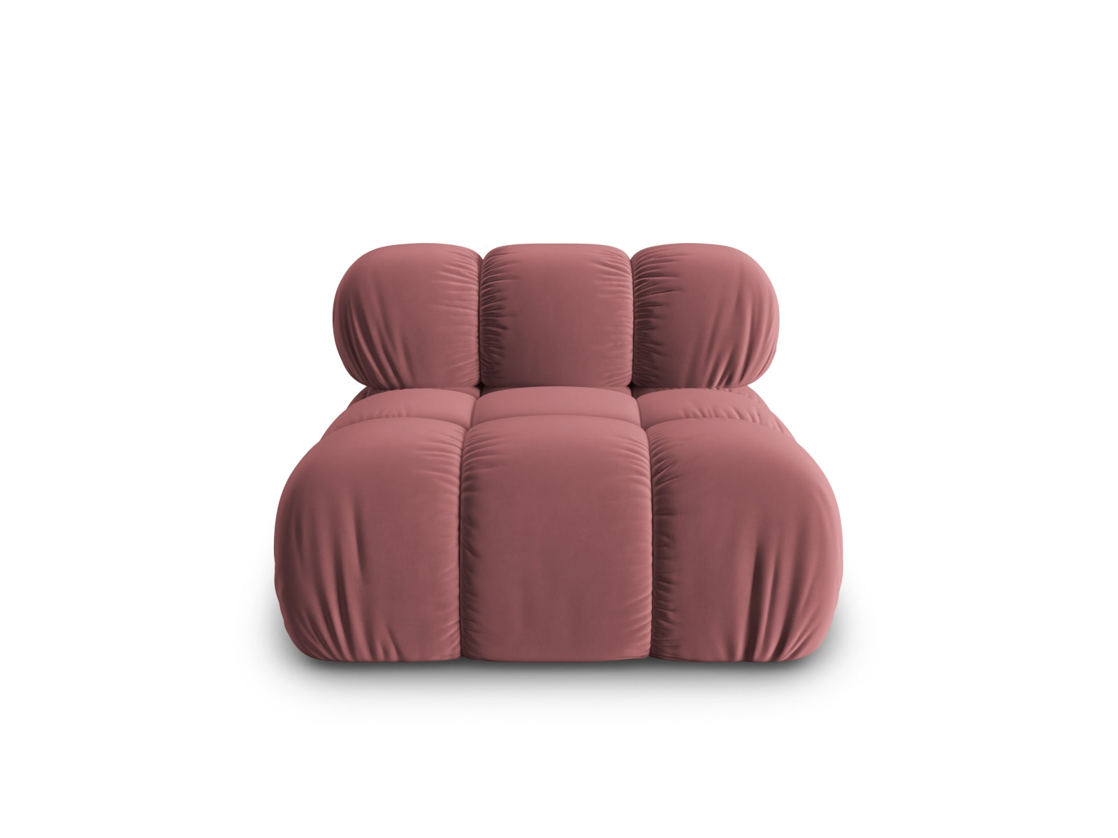 Bellis Velour Modul Armless 1 Sitzer in Pink-Bluvel präsentiert im Onlineshop von KAQTU Design AG. Modulares Sofa ist von Micadoni