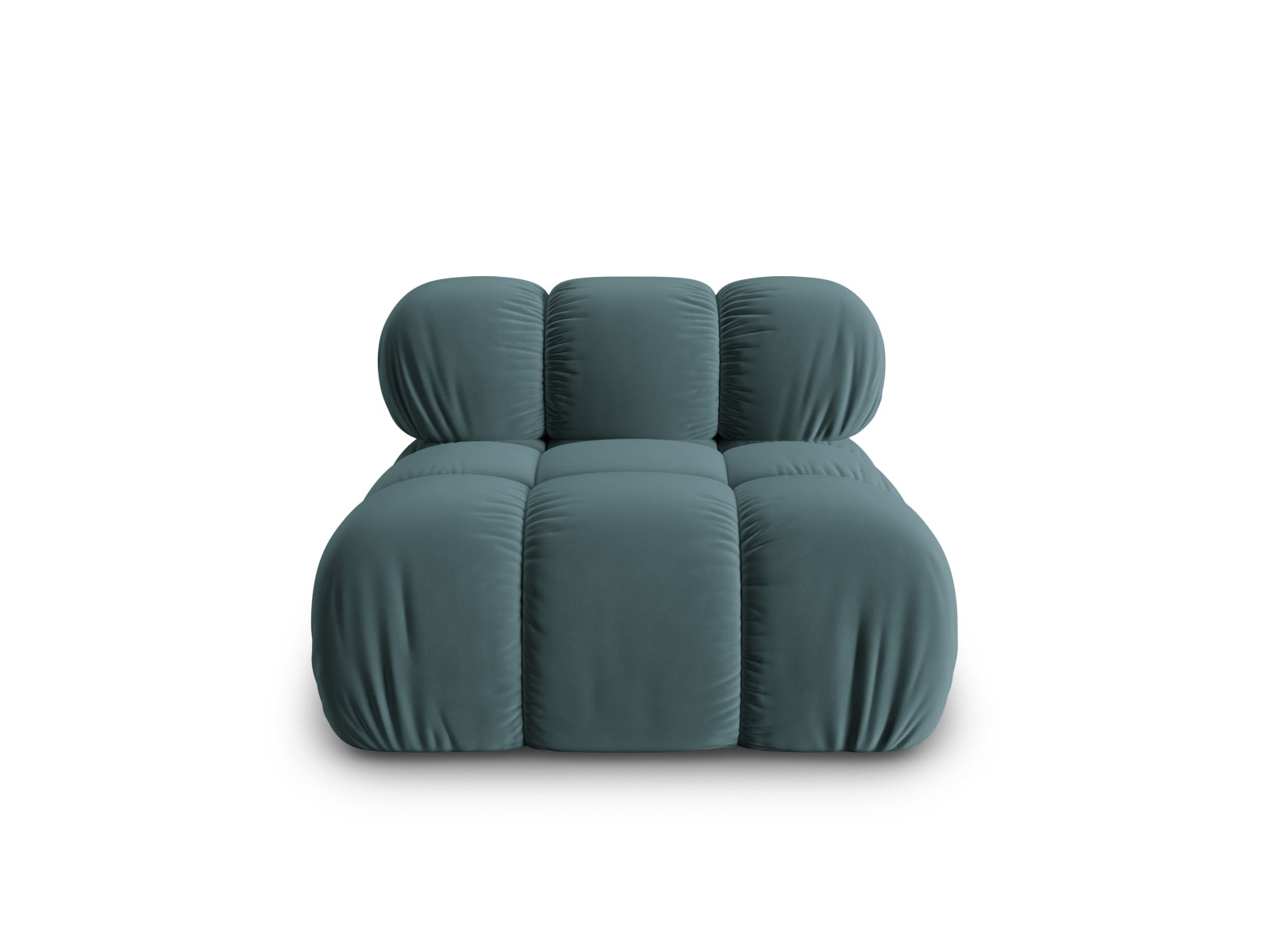 Bellis Velour Modul Armless 1 Sitzer in Turquoise-Bluvel präsentiert im Onlineshop von KAQTU Design AG. Modulares Sofa ist von Micadoni