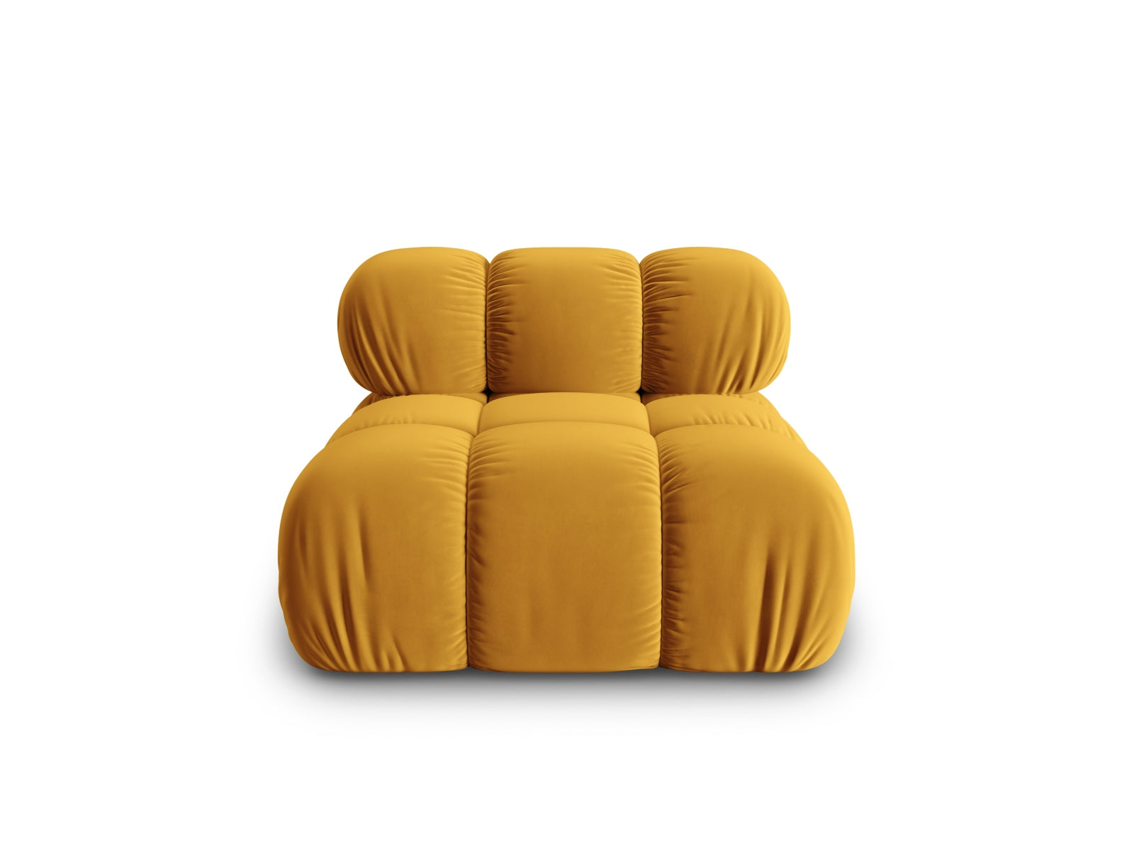 Bellis Velour Modul Armless 1 Sitzer in Yellow-Bluvel präsentiert im Onlineshop von KAQTU Design AG. Modulares Sofa ist von Micadoni