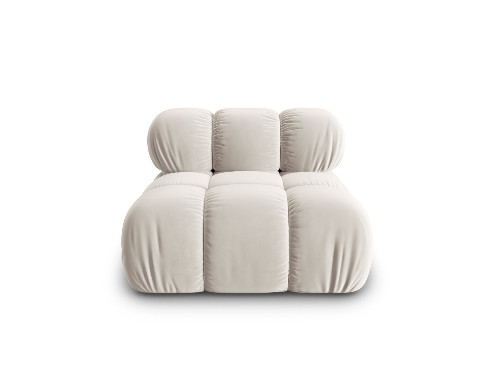 Bellis Velour Modul Armless 1 Sitzer in Dark Beige-Bluvel präsentiert im Onlineshop von KAQTU Design AG. Modulares Sofa ist von Micadoni