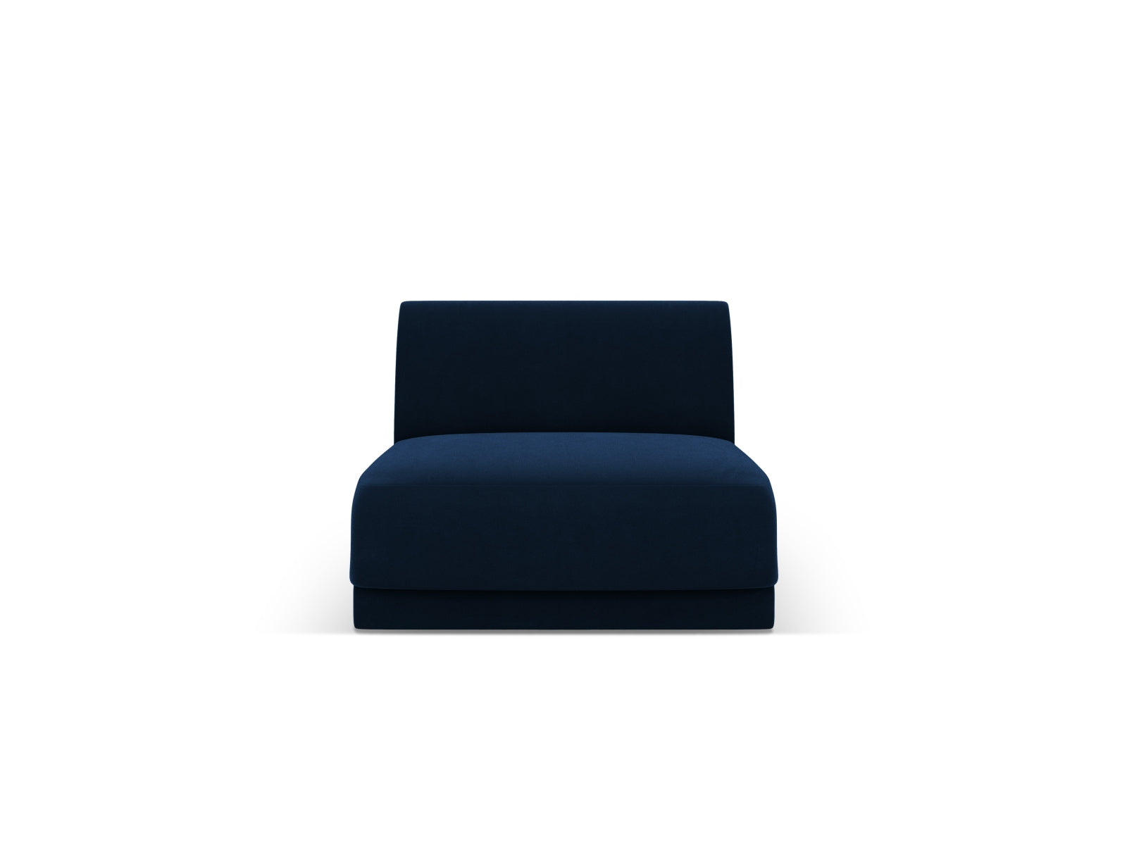 Miley Velour Modul Armless 1 Sitzer in Royal Blue-Bluvel präsentiert im Onlineshop von KAQTU Design AG. Modulares Sofa ist von Micadoni