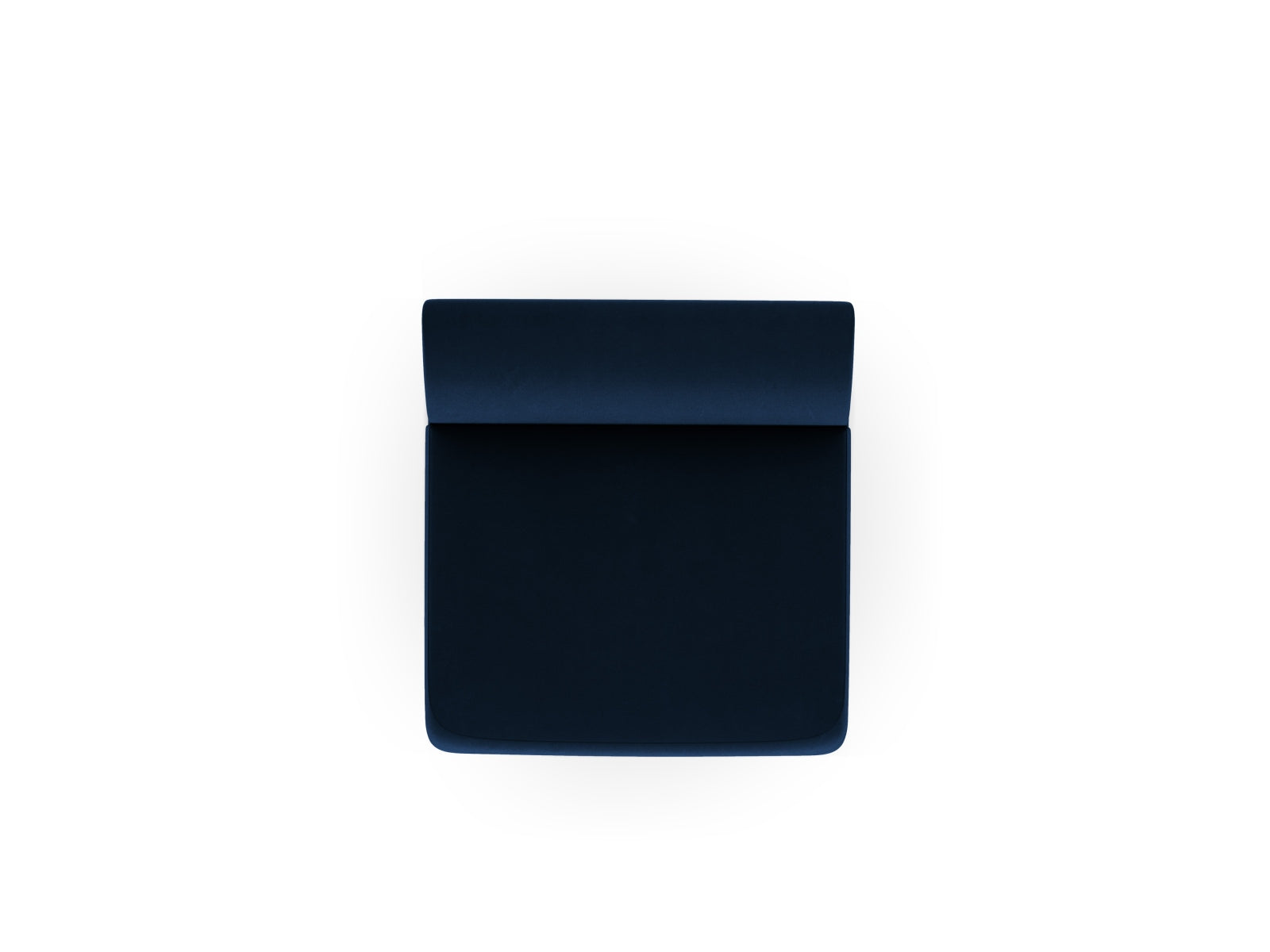 Eleganter Miley Velour Modul Armless 1 Sitzer in Royal Blue, ideal für kreative Raumgestaltungen und komfortable Sitzmöglichkeiten.