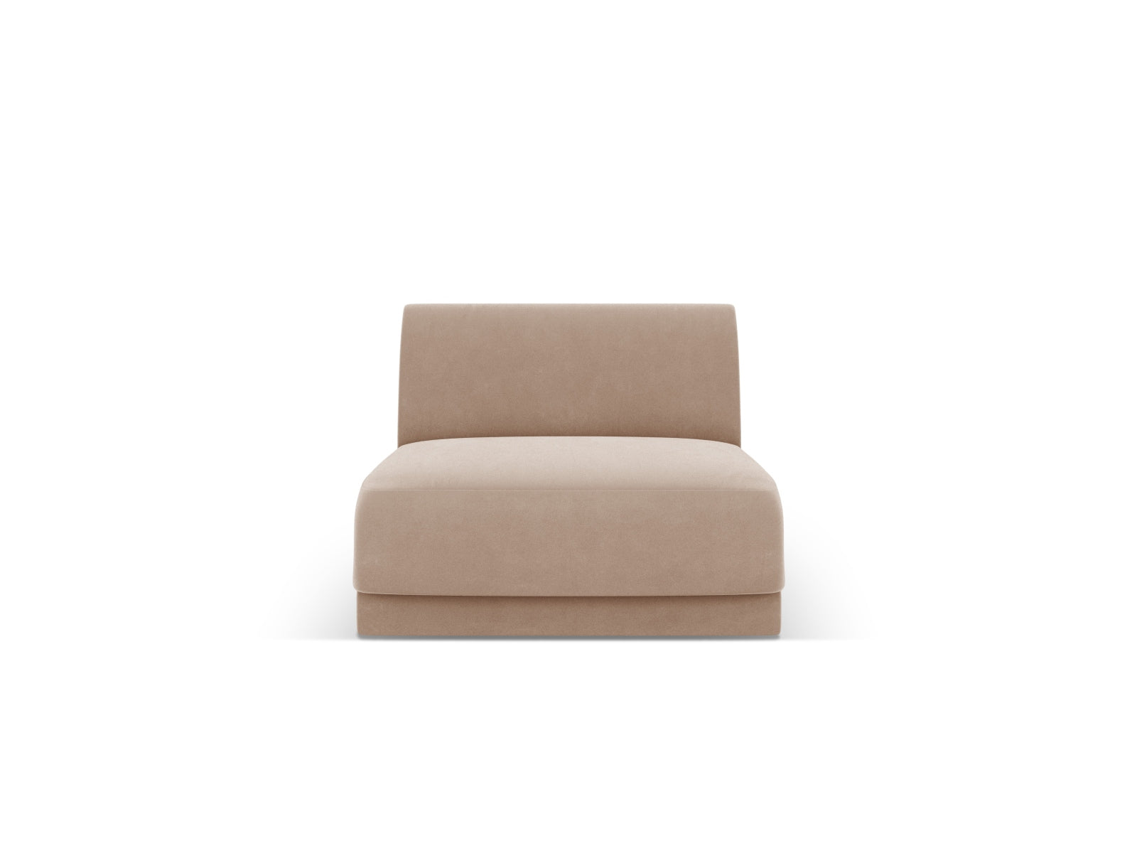 Miley Velour Modul Armless 1 Sitzer in Cappuccino präsentiert im Onlineshop von KAQTU Design AG. Modulares Sofa ist von Micadoni
