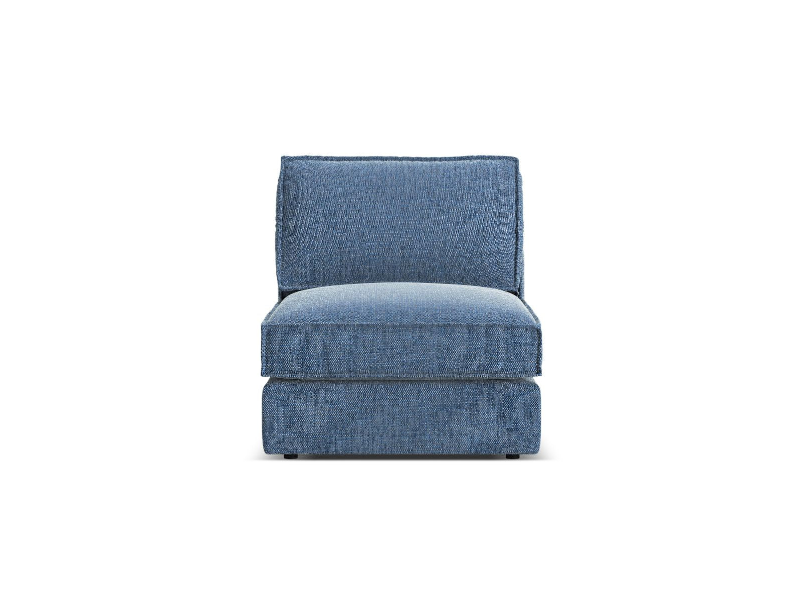 1-Sitzer Modul Armless Pola in Dark Blue-Babel präsentiert im Onlineshop von KAQTU Design AG. Modulares Sofa ist von Micadoni