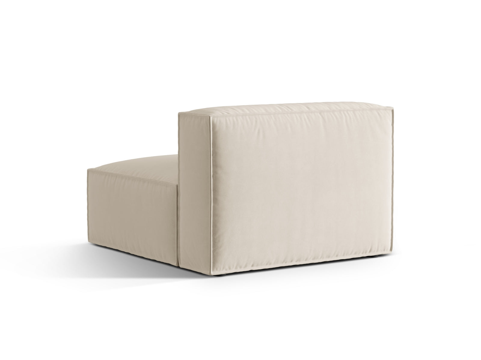 Eleganter Nuria Velour Modul Armless 1 Sitzer von Micadoni, perfekt für kreative Wohnkonzepte und stilvolle Akzente in jedem Raum.
