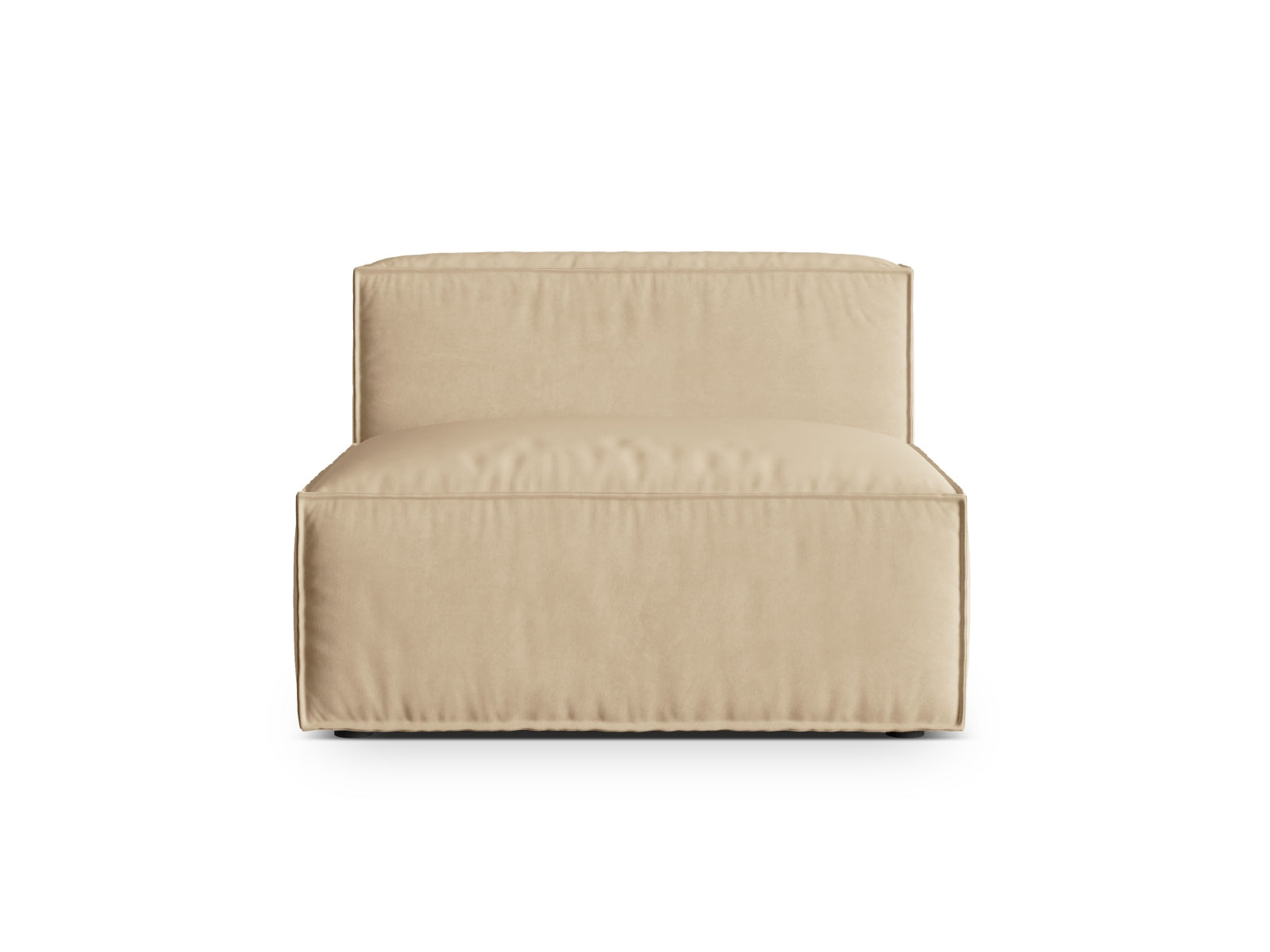 Nuria Velour Modul Armless 1 Sitzer in Nude präsentiert im Onlineshop von KAQTU Design AG. Modulares Sofa ist von Micadoni