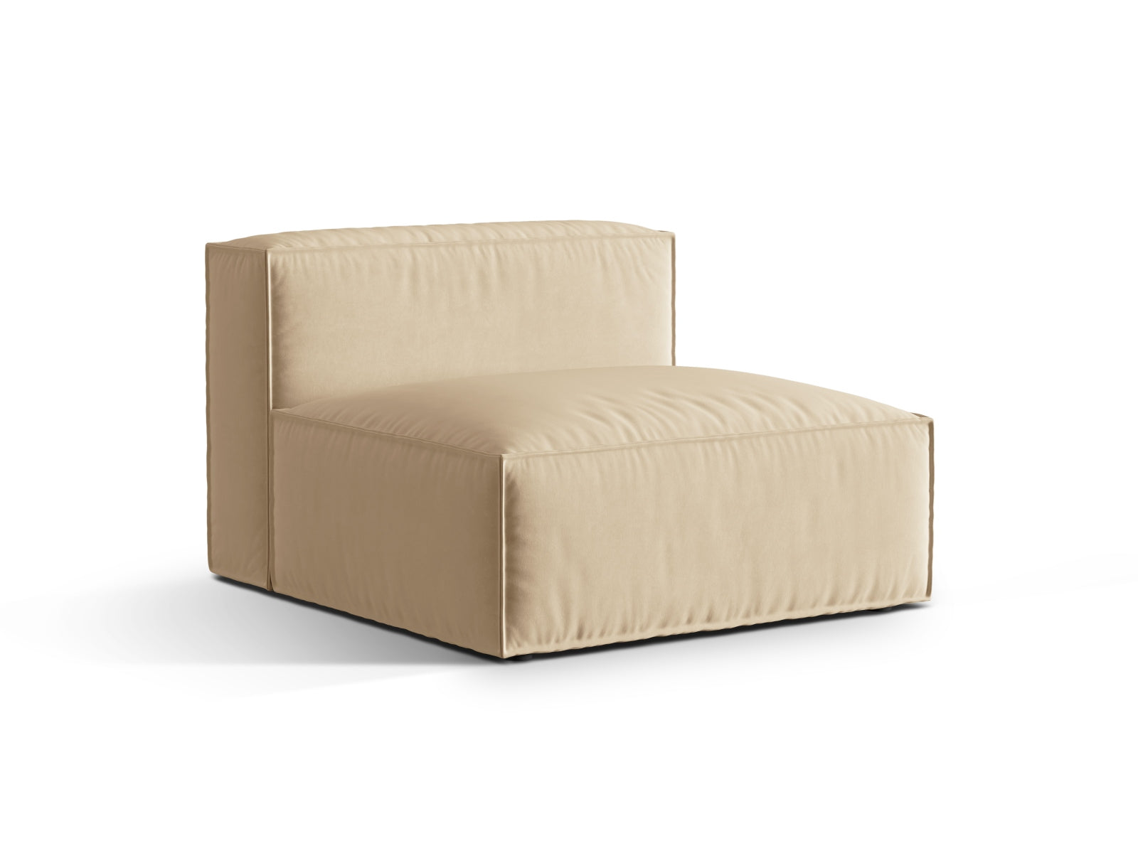 Erleben Sie den Nuria Velour Modul Armless 1 Sitzer von Micadoni – stilvoll, flexibel und perfekt für kreative Raumgestaltungen.