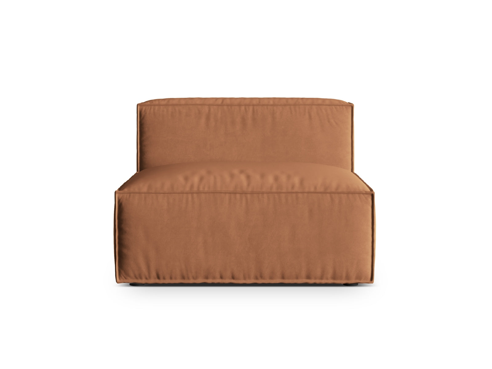 Nuria Velour Modul Armless 1 Sitzer in Honey präsentiert im Onlineshop von KAQTU Design AG. Modulares Sofa ist von Micadoni