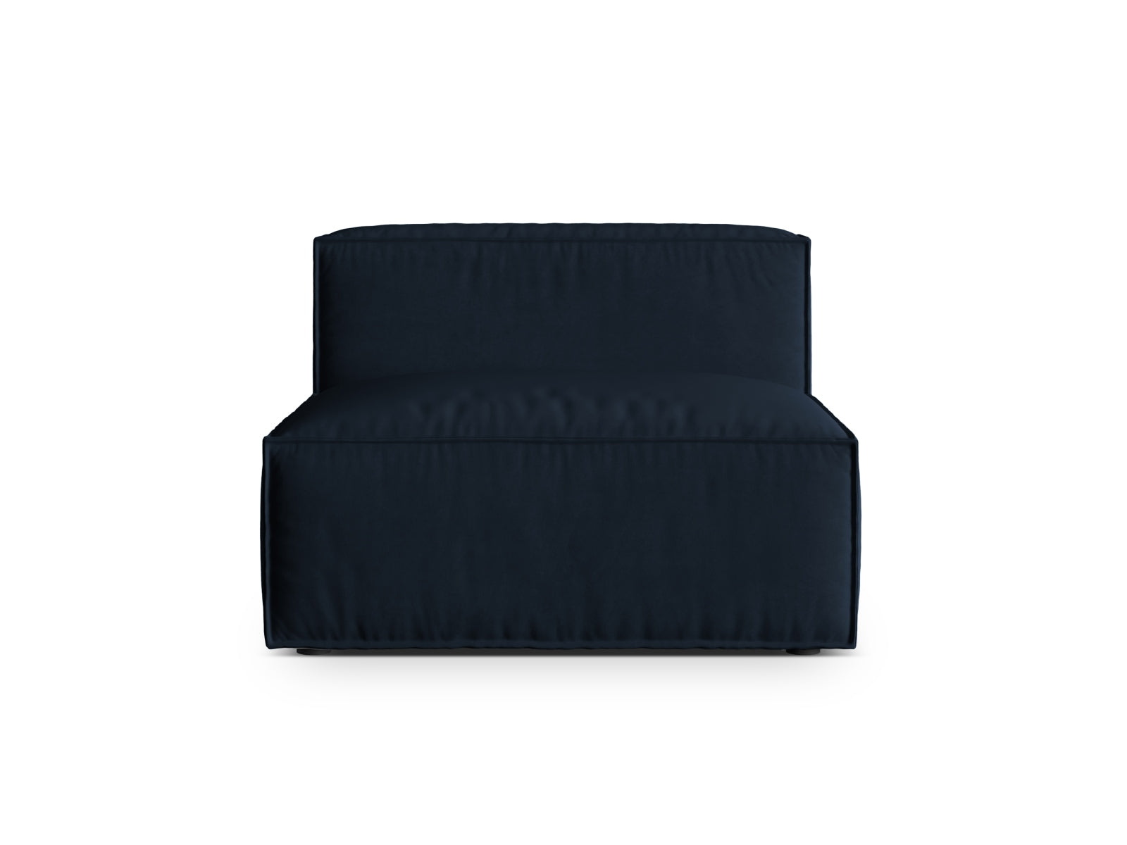 Nuria Velour Modul Armless 1 Sitzer in Dark Blue präsentiert im Onlineshop von KAQTU Design AG. Modulares Sofa ist von Micadoni
