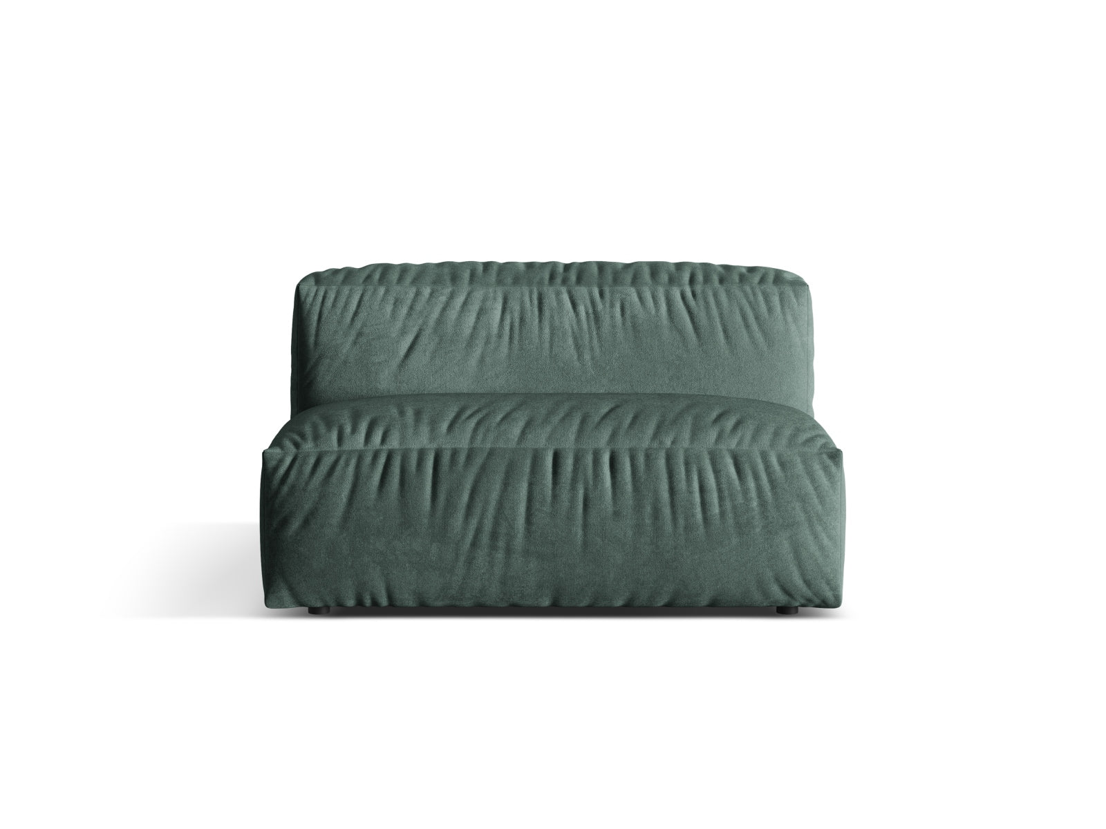 Moderner Martina Modul Armless 1 Sitzer in edlem Petrol-Vogue, perfekt für kreative Sofa-Kombinationen und modernes Wohndesign.