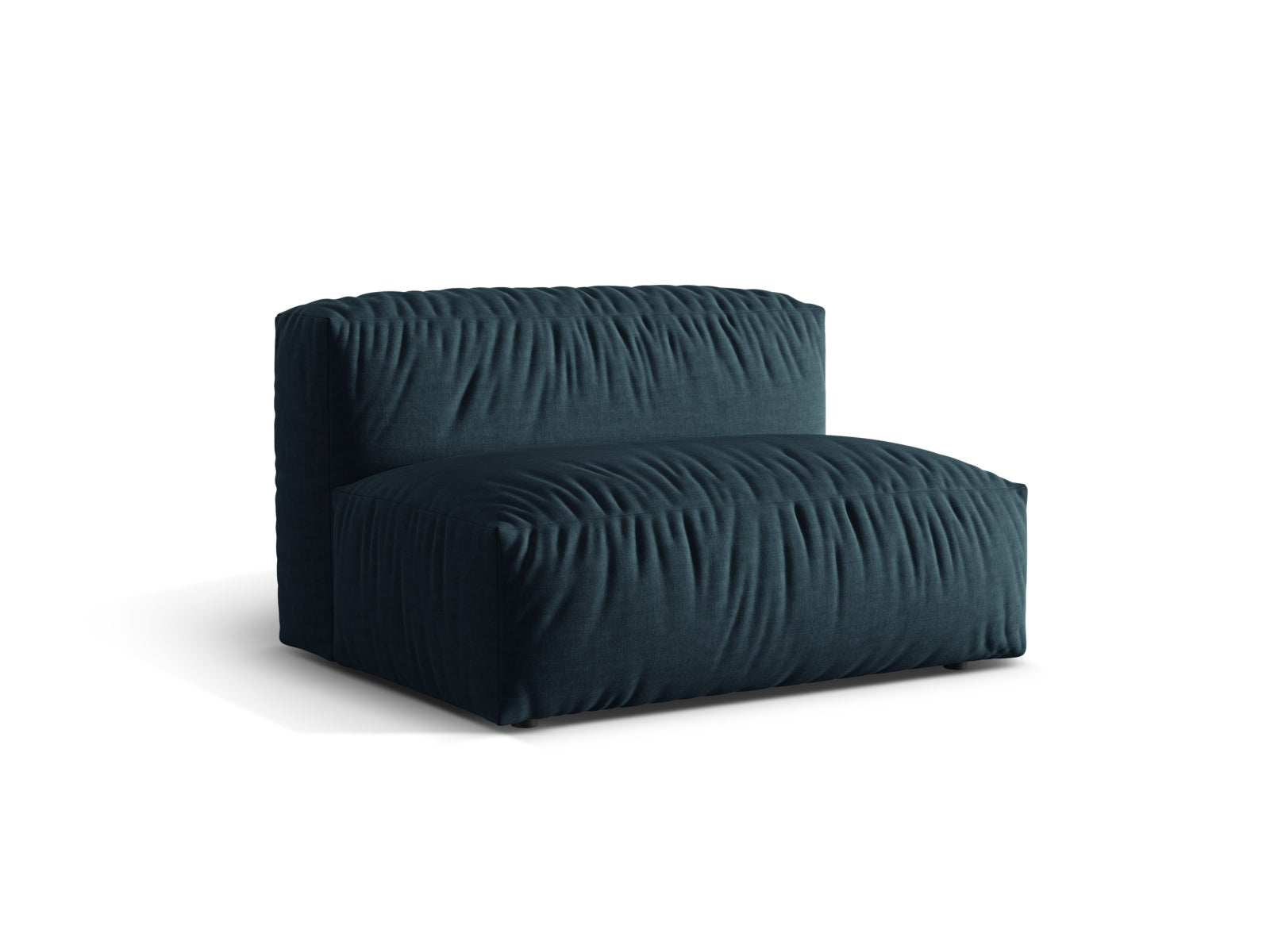 Stylischer Martina Modul Armless 1 Sitzer in Blue Jeans-Boston, ideal für kreative Raumgestaltungen und komfortable Sitzmöglichkeiten.