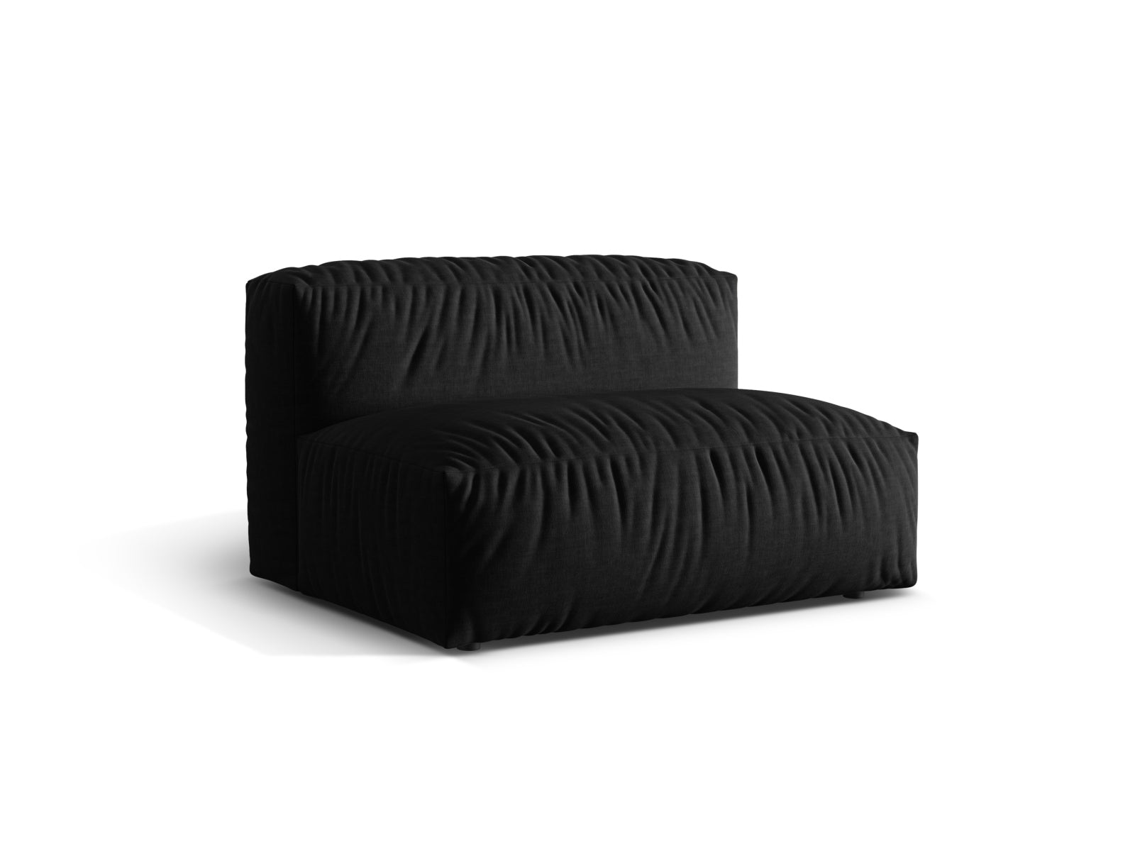Eleganter Martina Modul Armless 1 Sitzer in zeitlosem Schwarz, ideal für vielseitige Einrichtungsideen und komfortable Wohnräume.