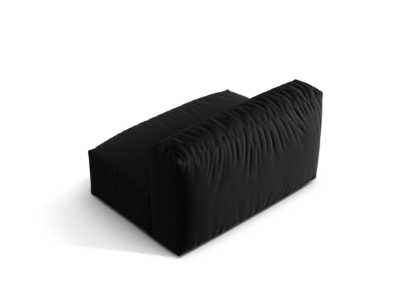 Stylischer Martina Modul Armless 1 Sitzer in klassischem Schwarz, perfekt für moderne Wohnkonzepte und gemütliche Entspannungsbereiche.